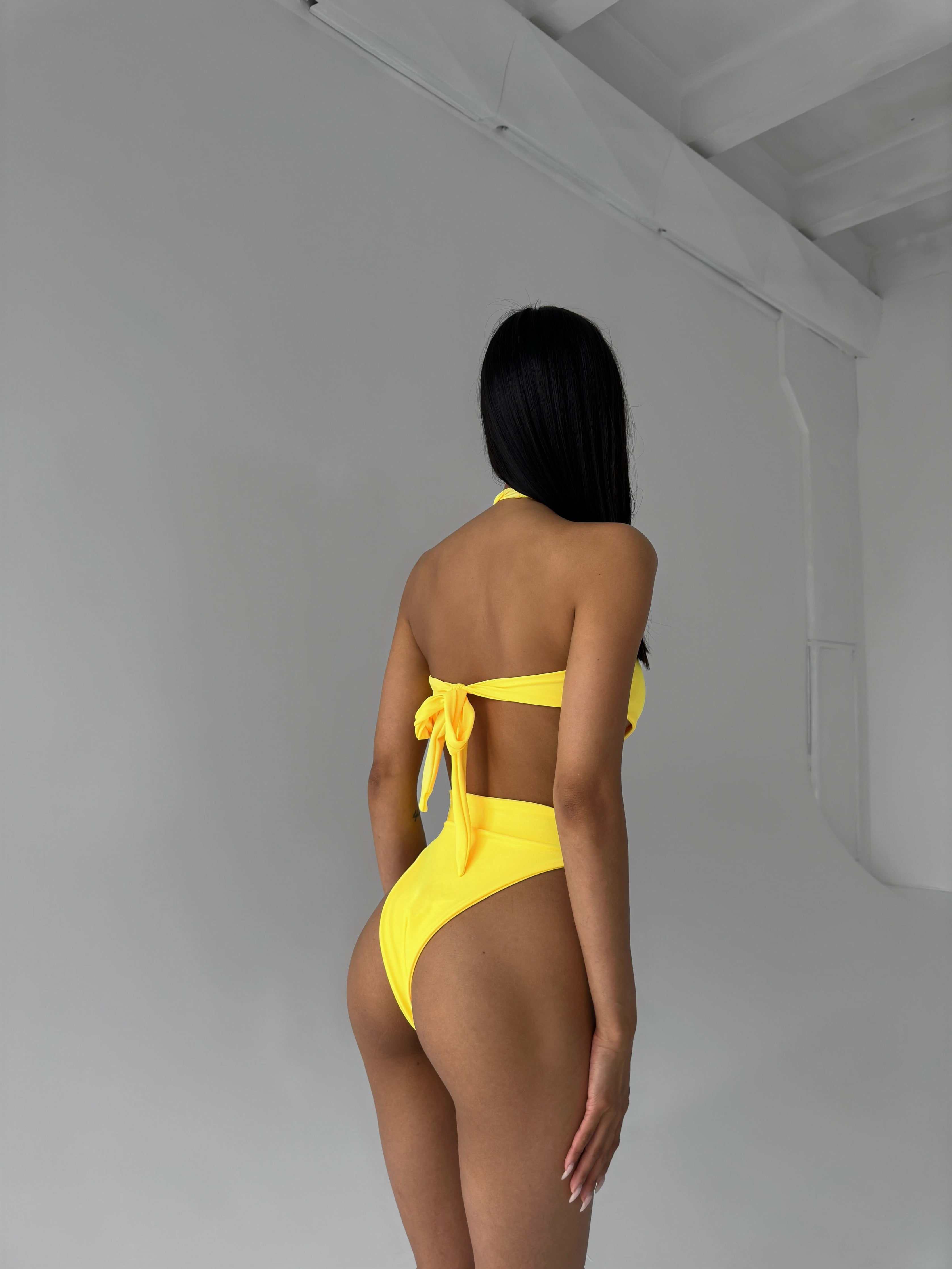 Maldives One Piece in Yellow
