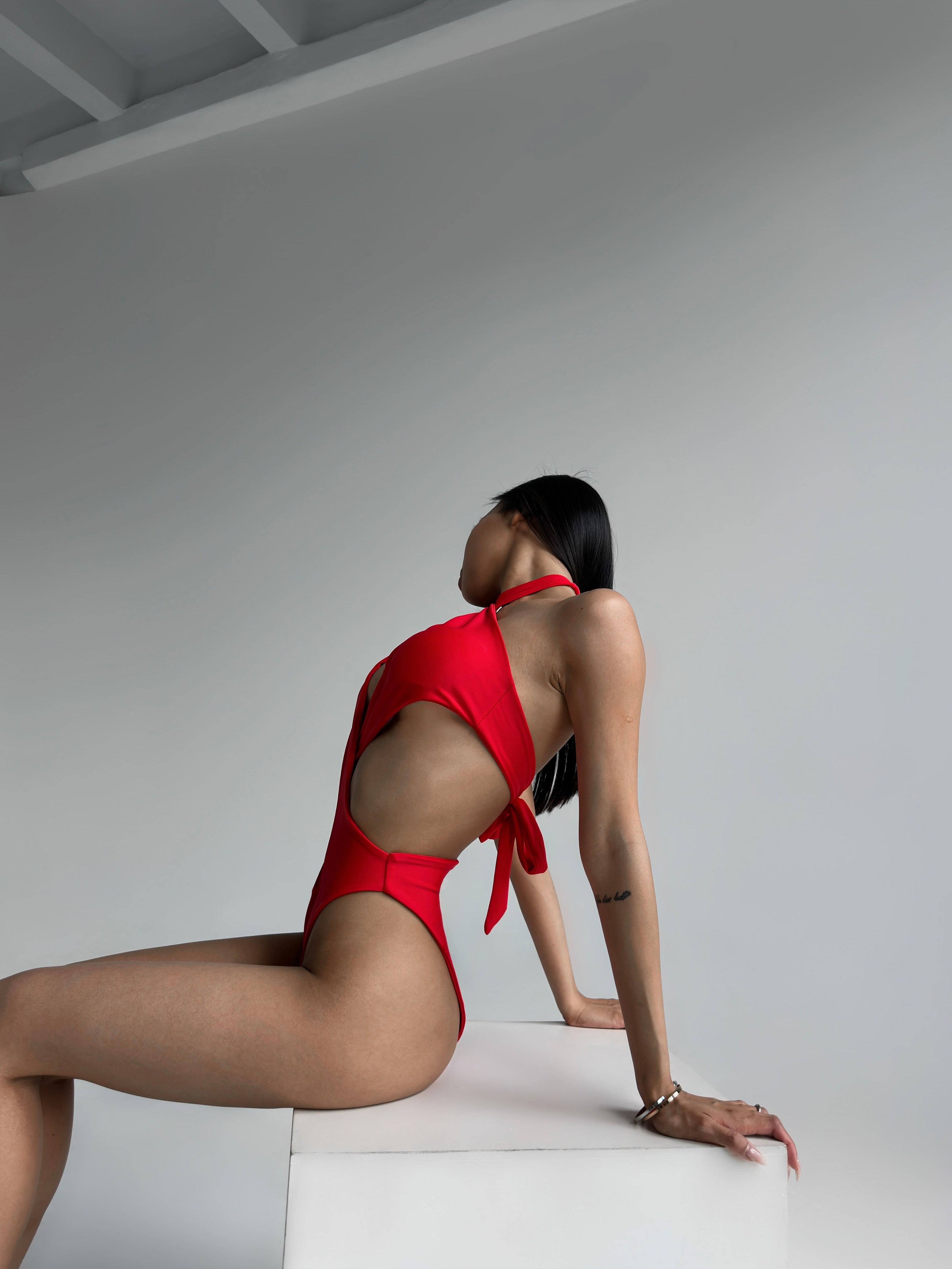 Maldives One Piece in Red