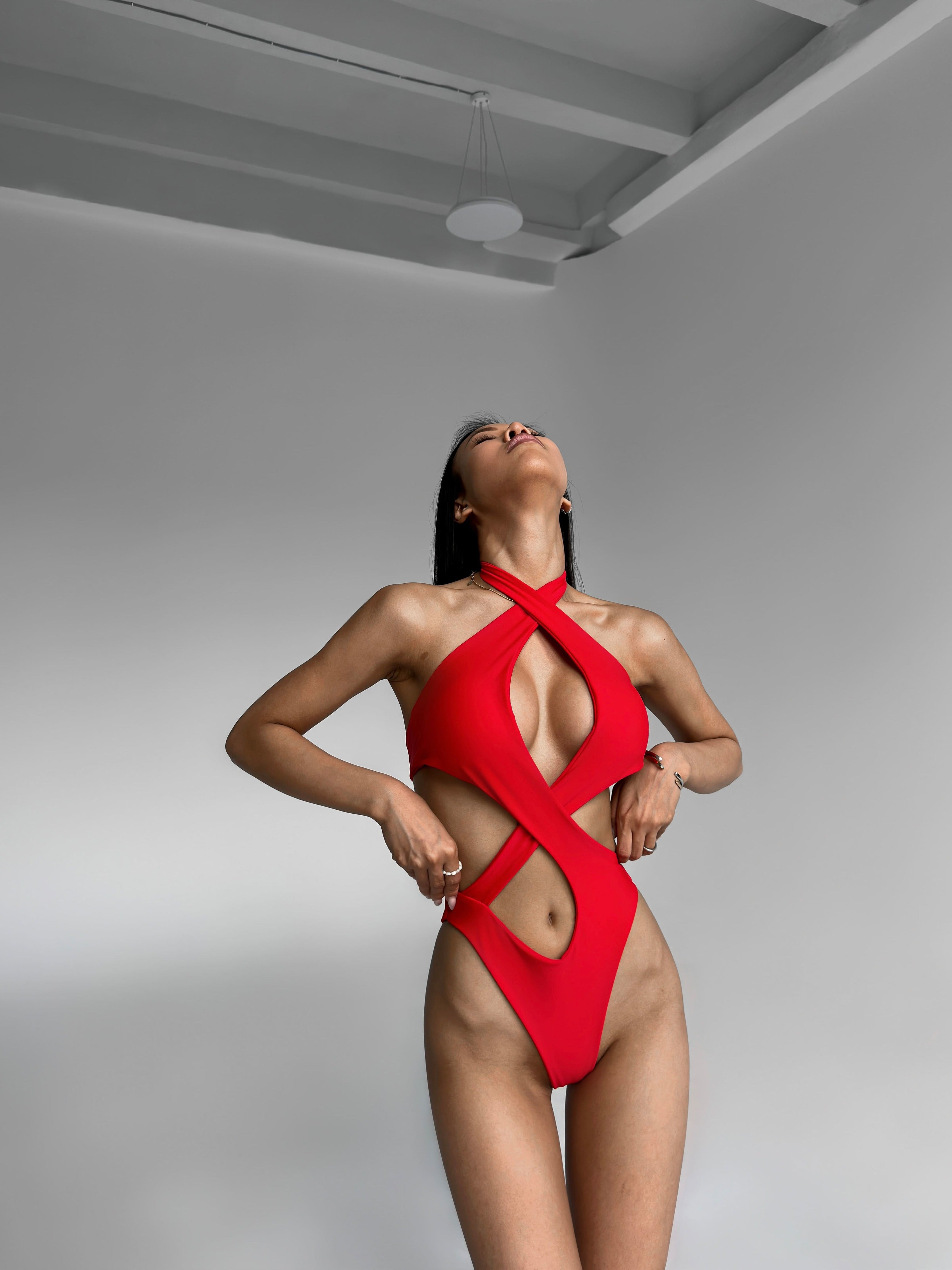 Maldives One Piece in Red