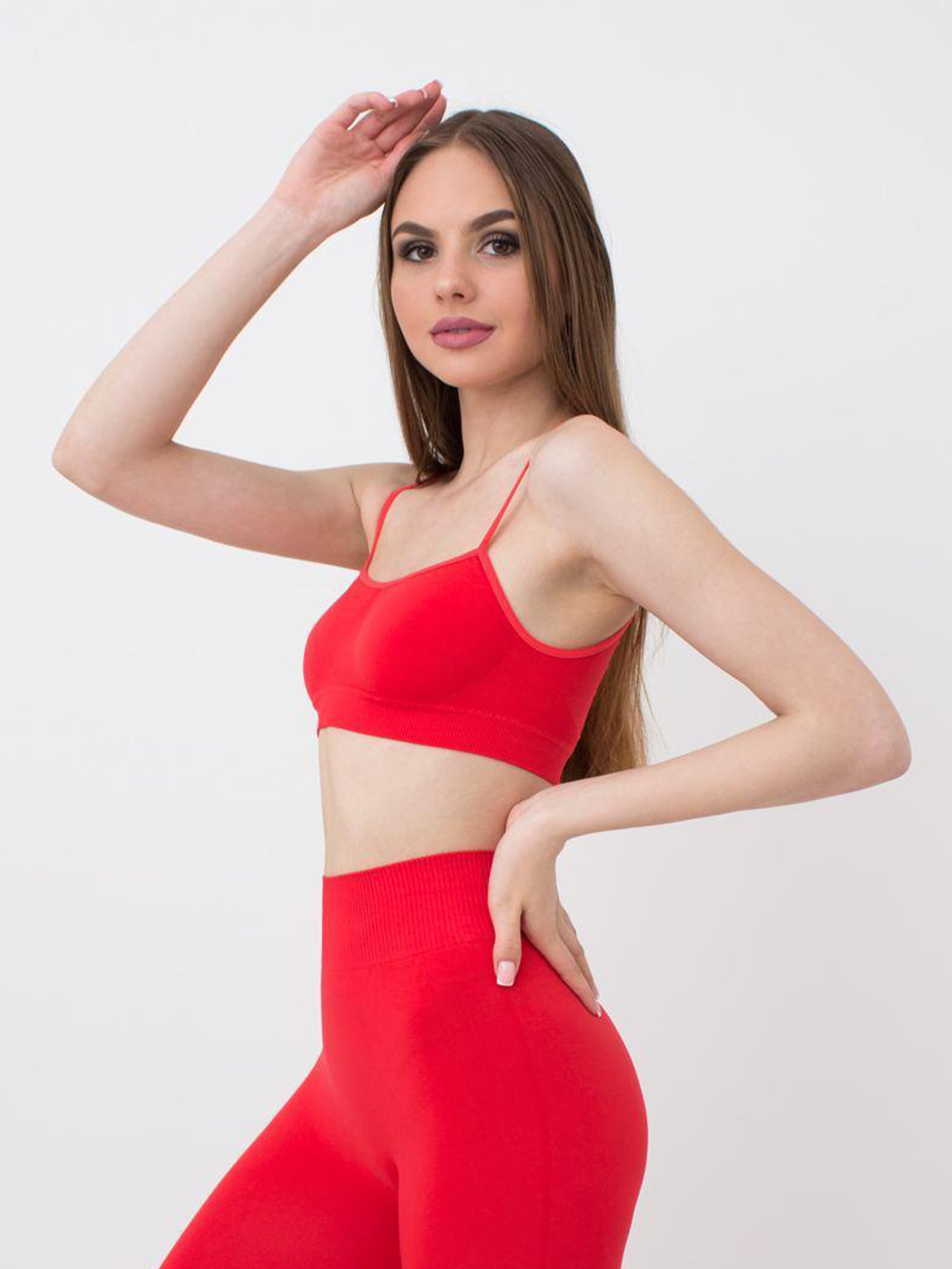 Seamless Cami Bra in Red
