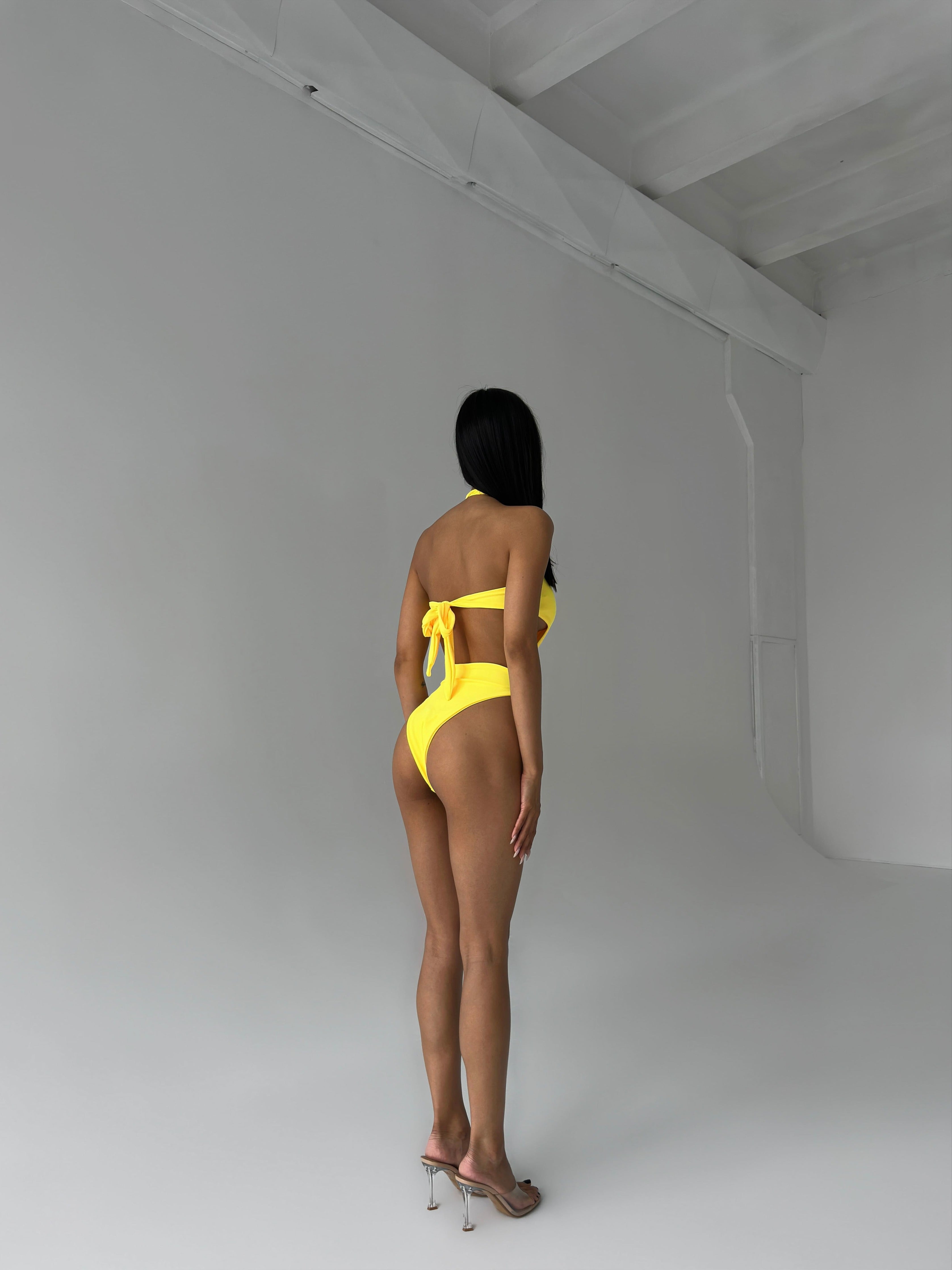 Maldives One Piece in Yellow