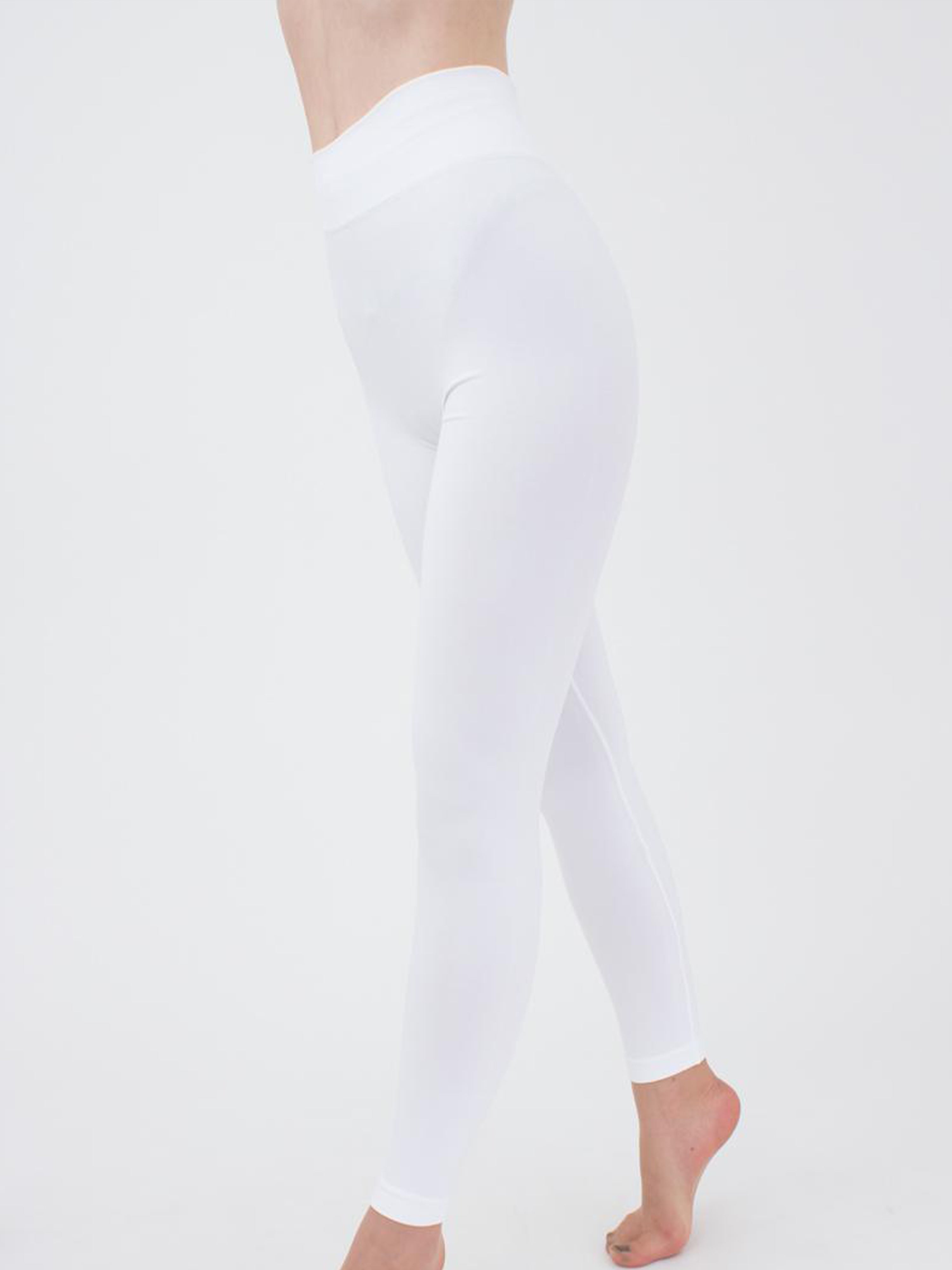 Seamless High Waist Leggings in White