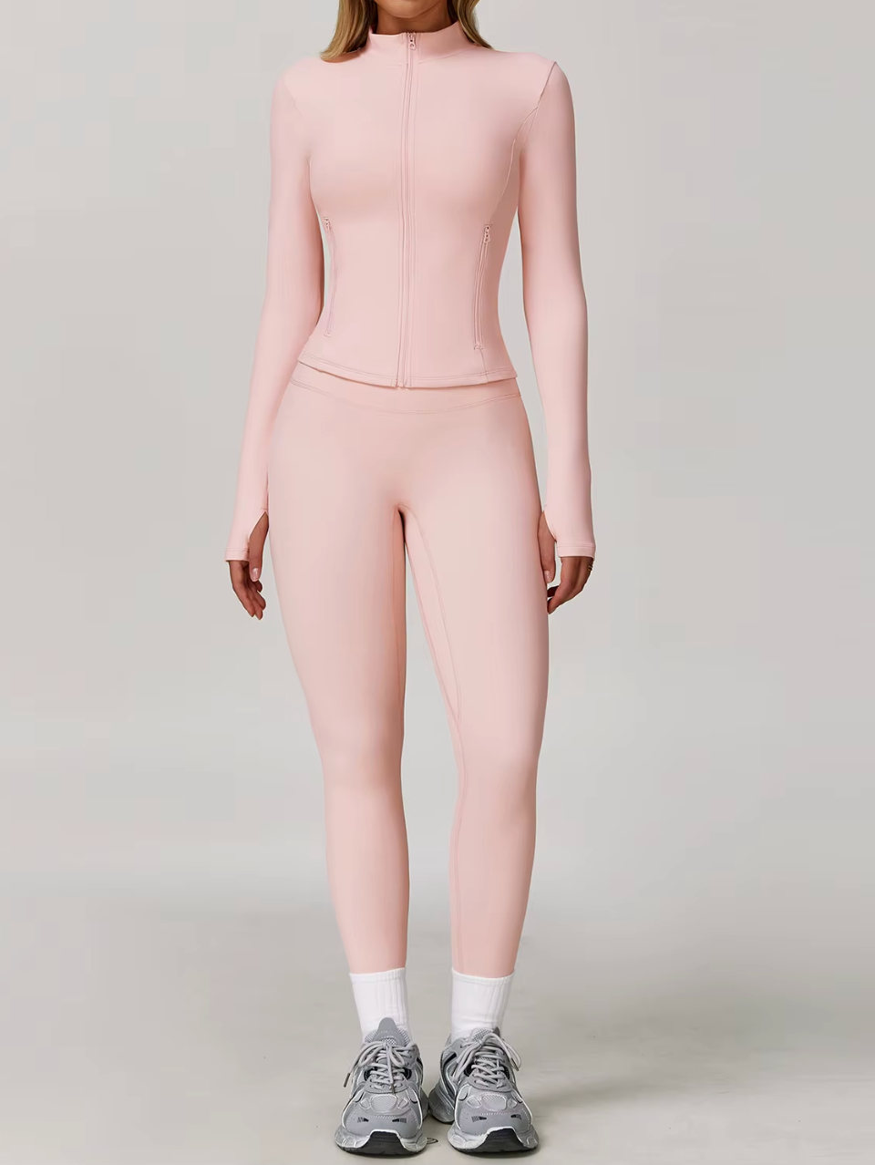 Candy Sculpt High-Waist Leggings in Light Peach