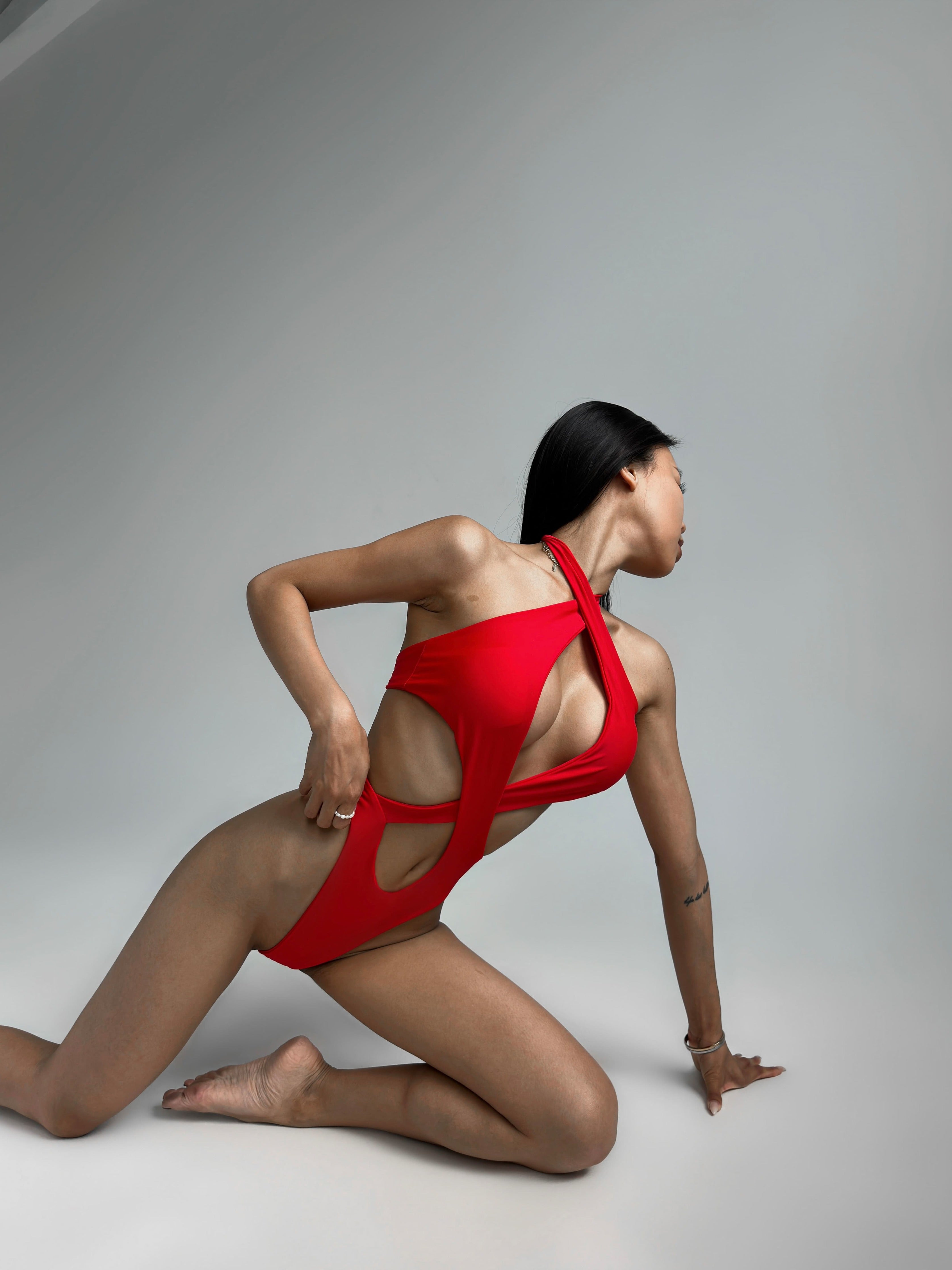 Maldives One Piece in Red