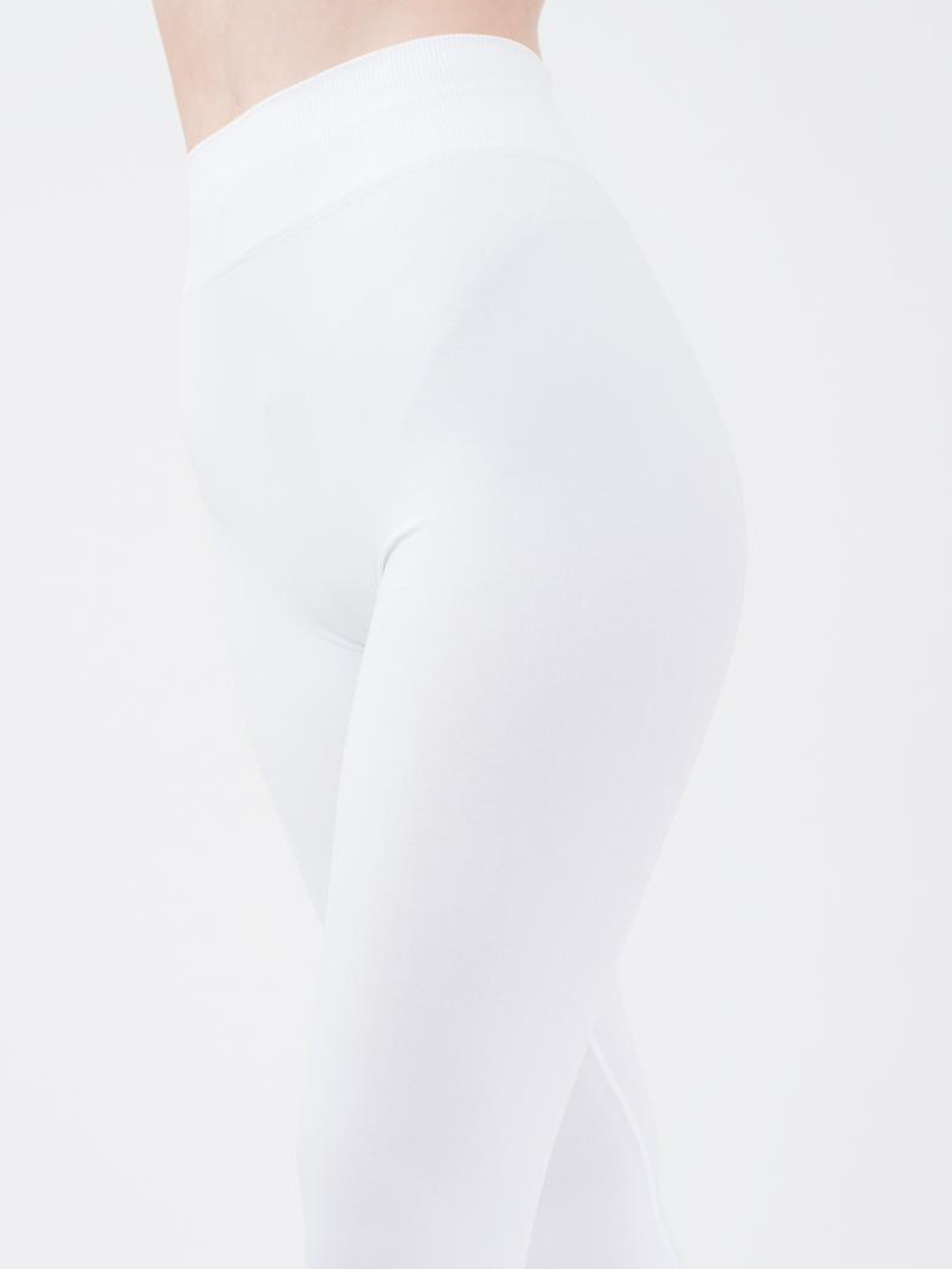 Seamless High Waist Leggings in White