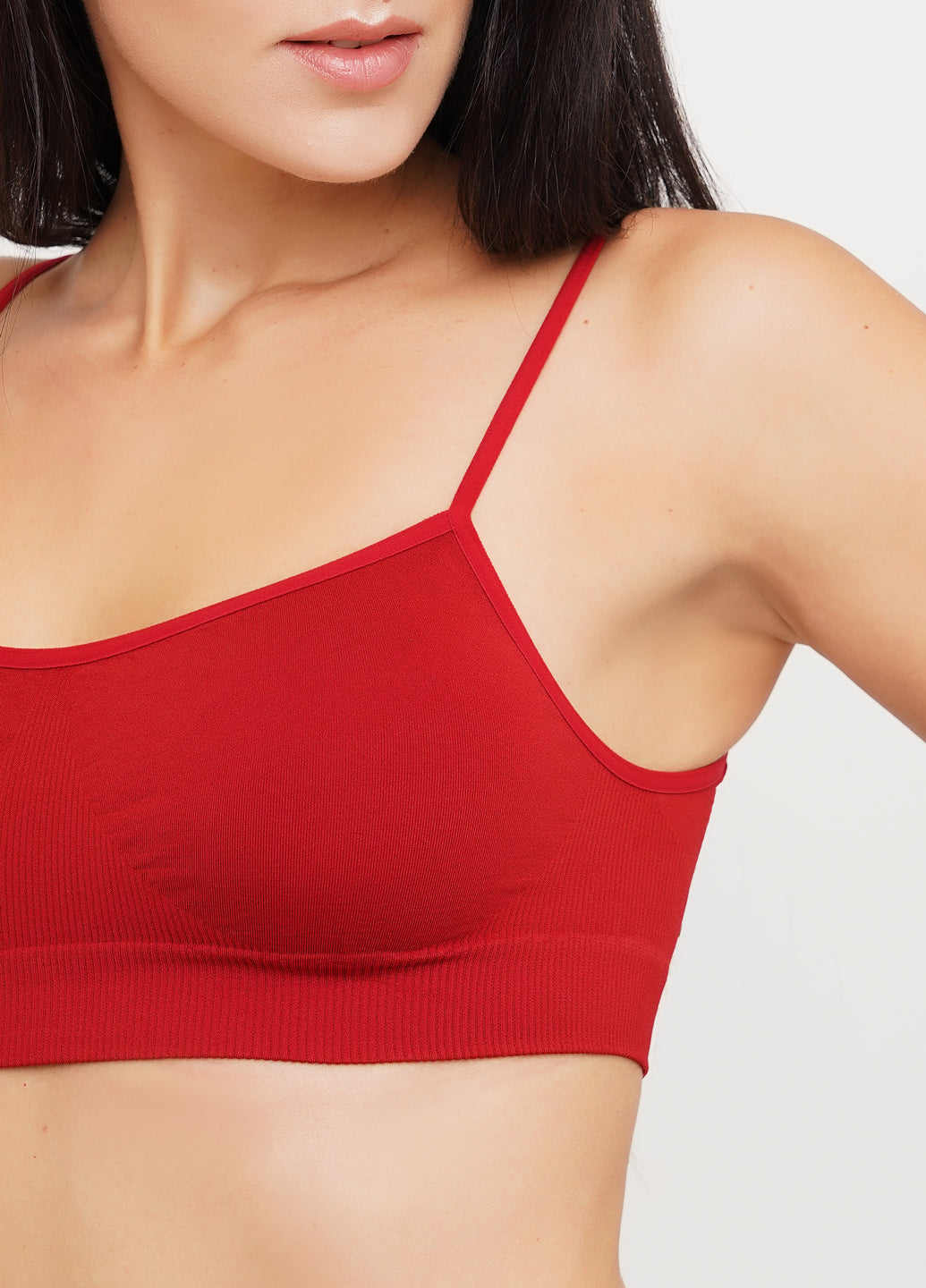 Seamless Cami Bra in Wine