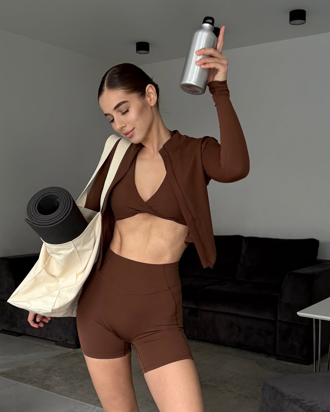 Nyx Halter Top in Brown