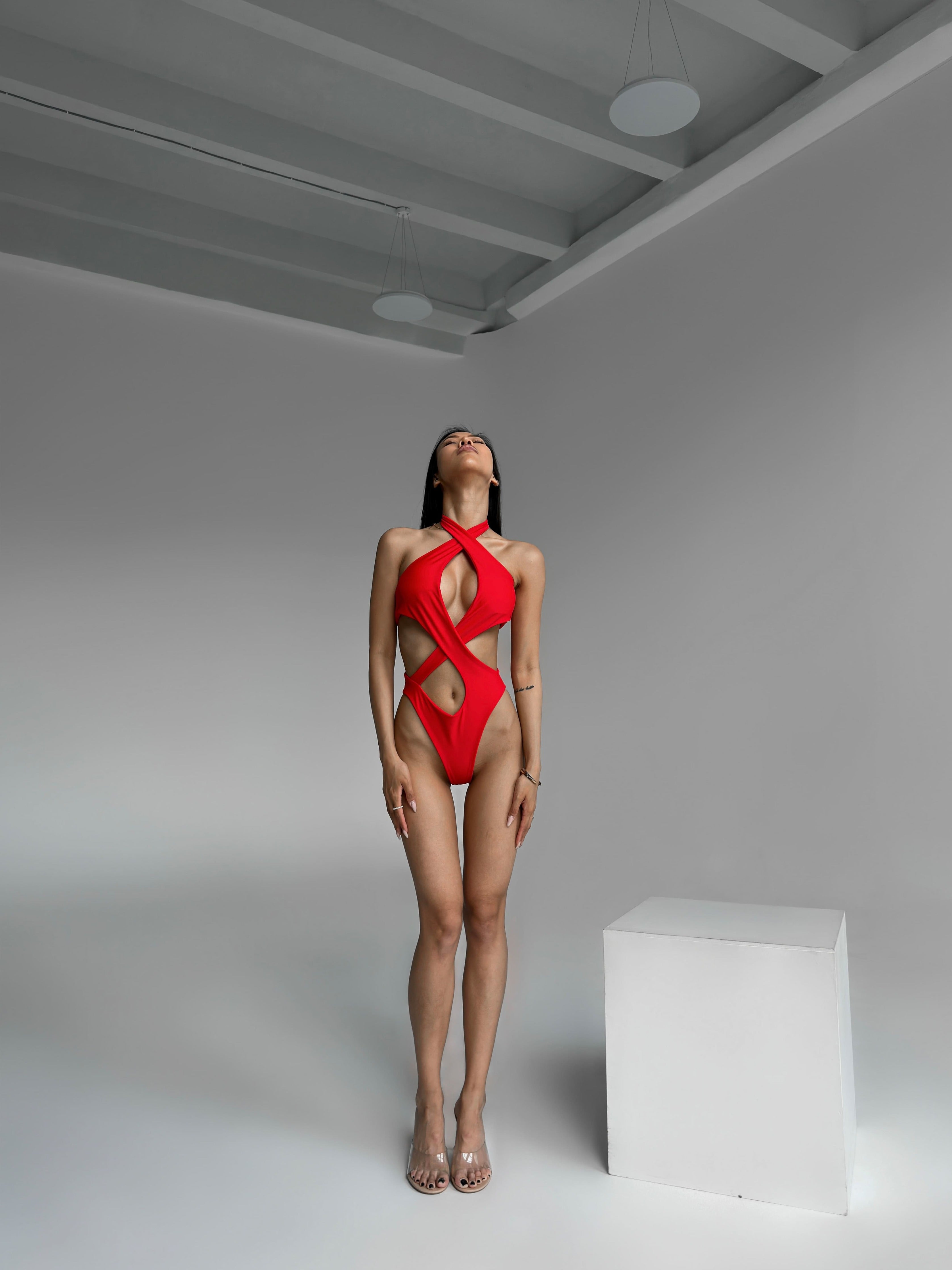 Maldives One Piece in Red