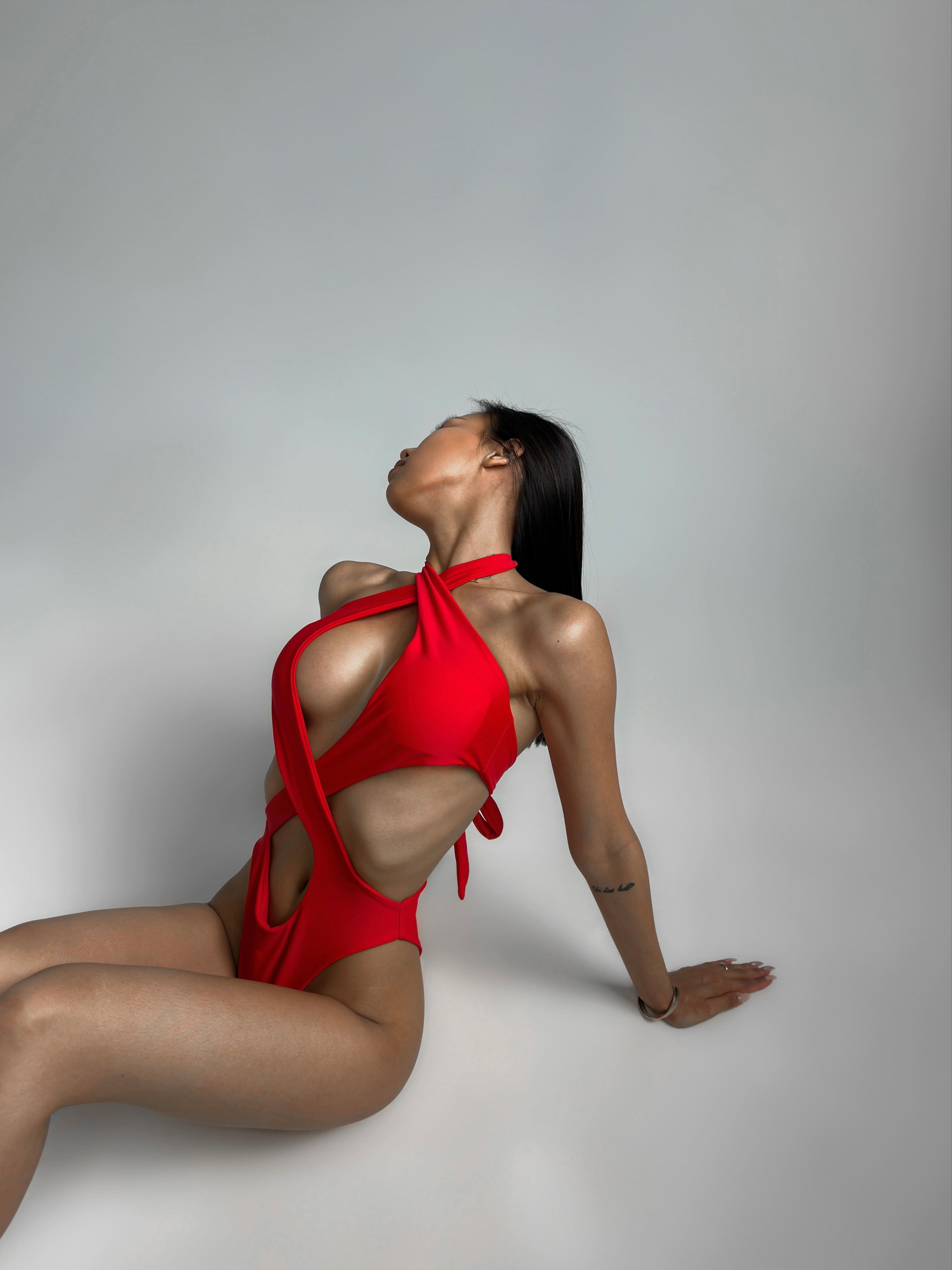 Maldives One Piece in Red