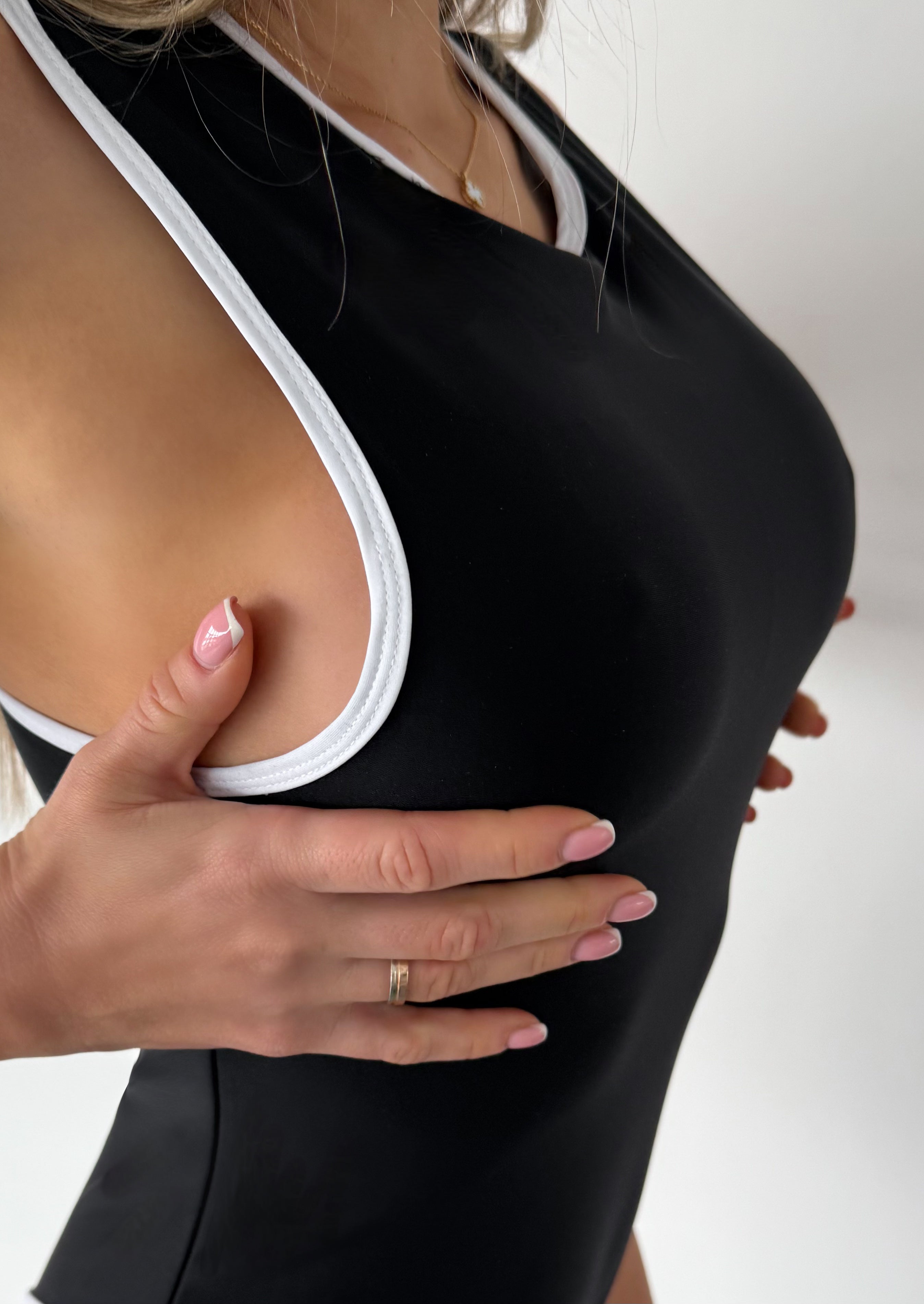 Luxi Racerback One Piece in Black