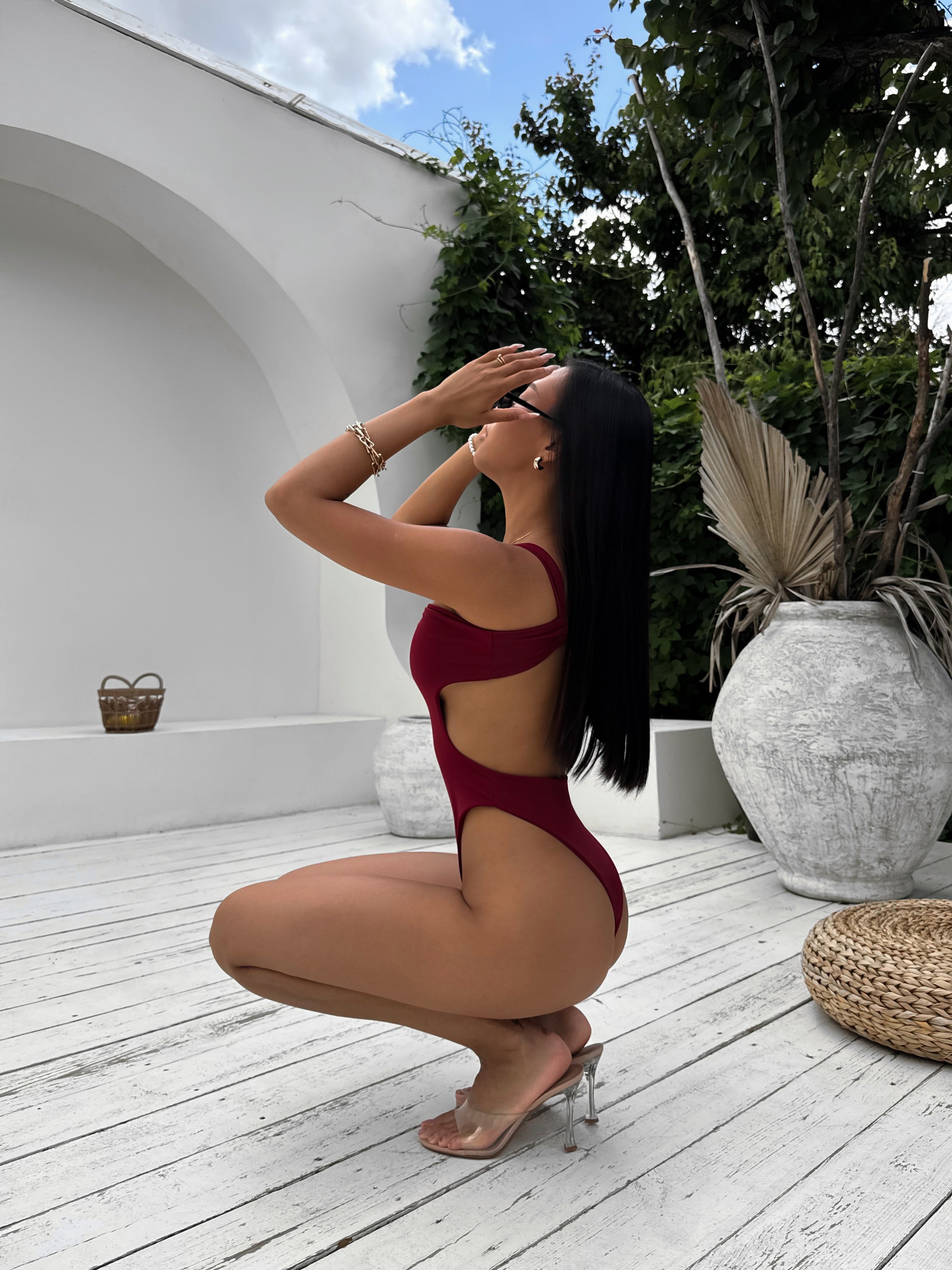 Bahamas One Piece in Burgundy