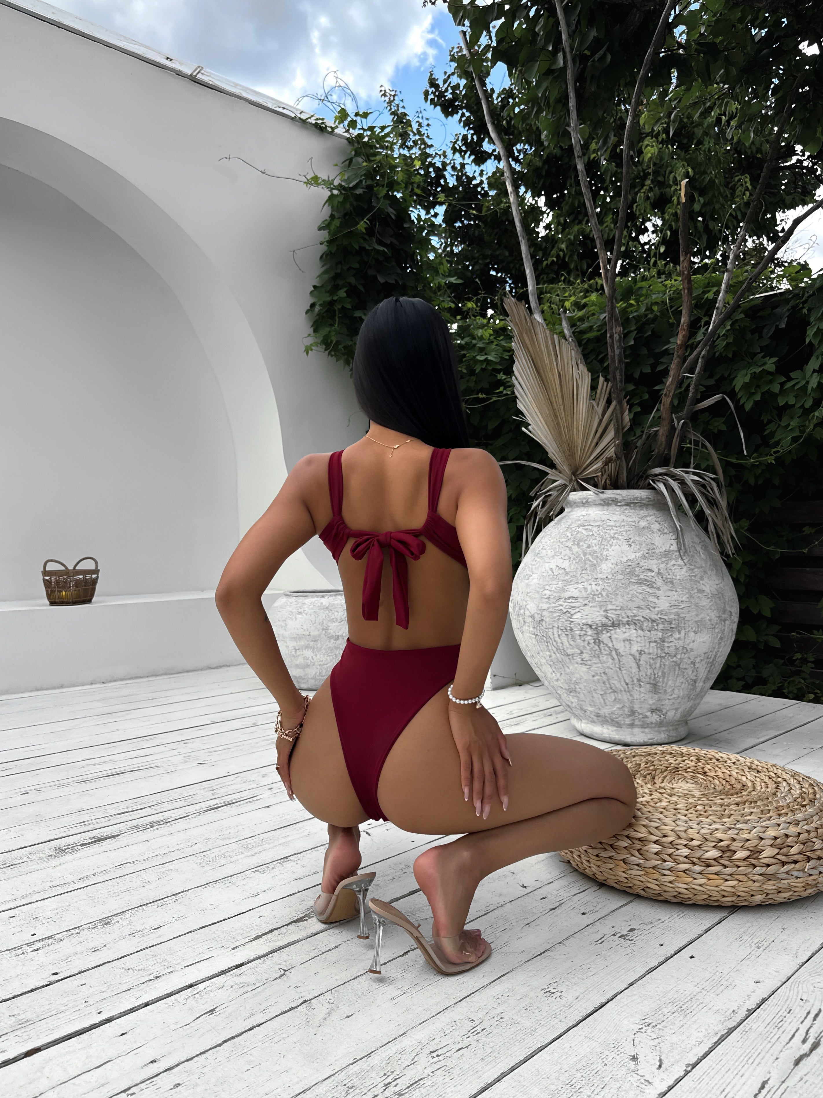 Bahamas One Piece in Burgundy