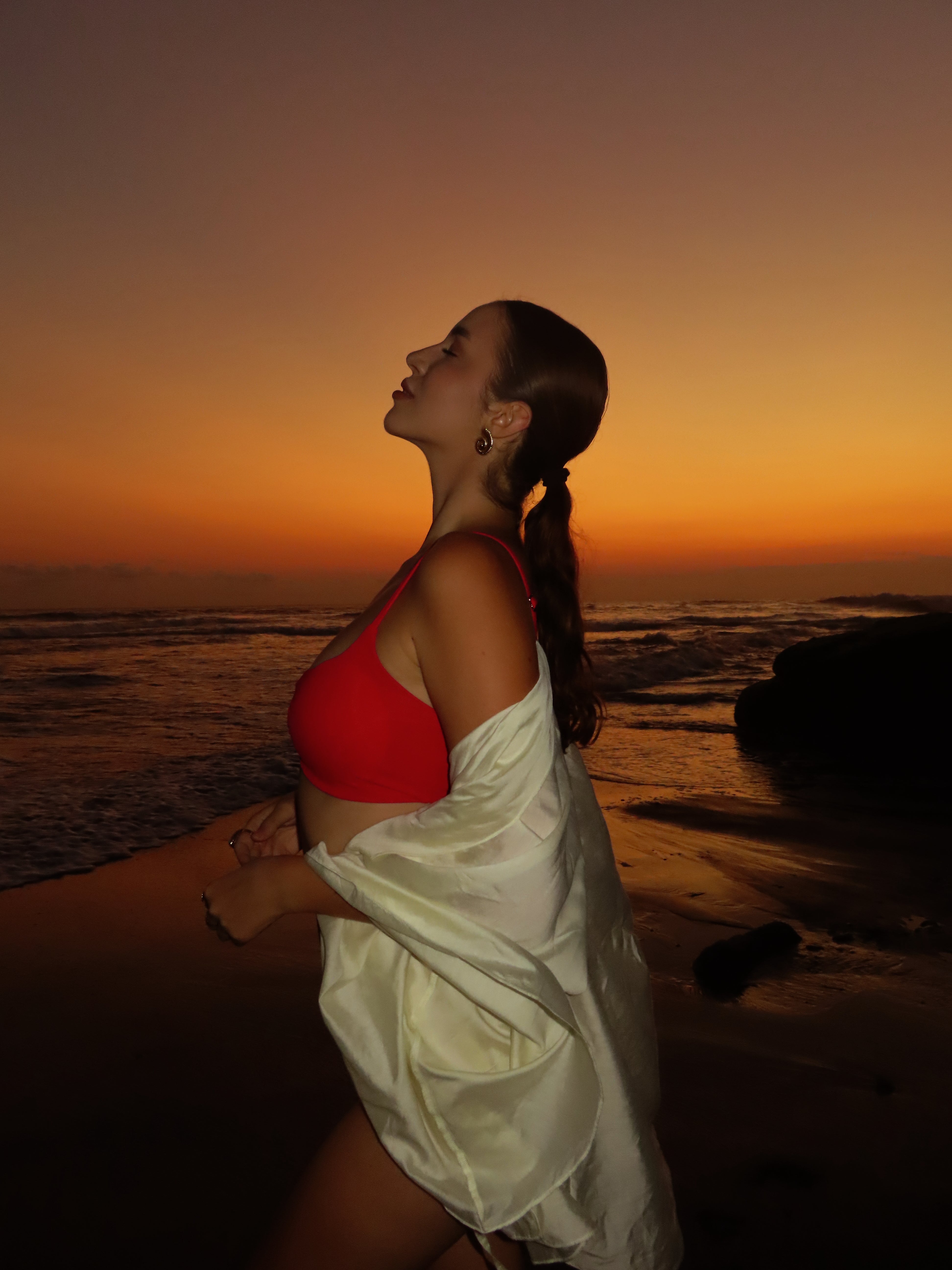 Desire Cut Out Bust Criss Cross Back Bikini Set in Red