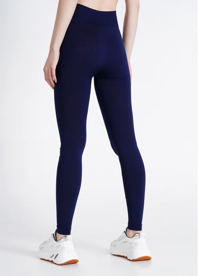 Seamless High Waist Leggings in Navy Blue