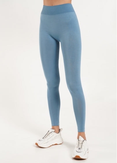 Seamless High Waist Leggings in Dusk Blue