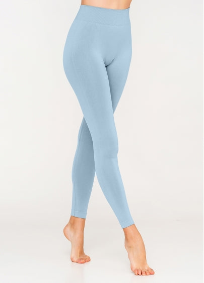 Seamless High Waist Leggings in Icy Blue