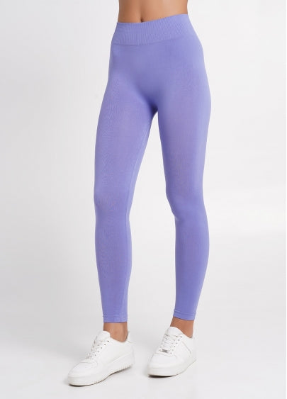 Seamless Mid Waist Leggings in Violet