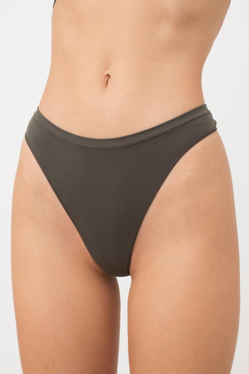 Seamless Thong Panty in Khaki