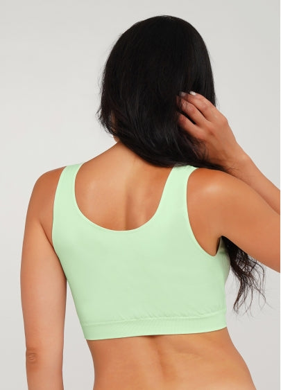 Seamless Wellness Bra in Pistachio