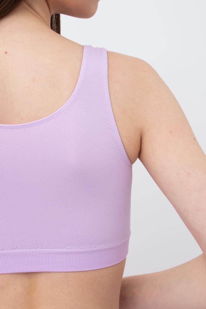 Seamless Wellness Bra in Light Purple