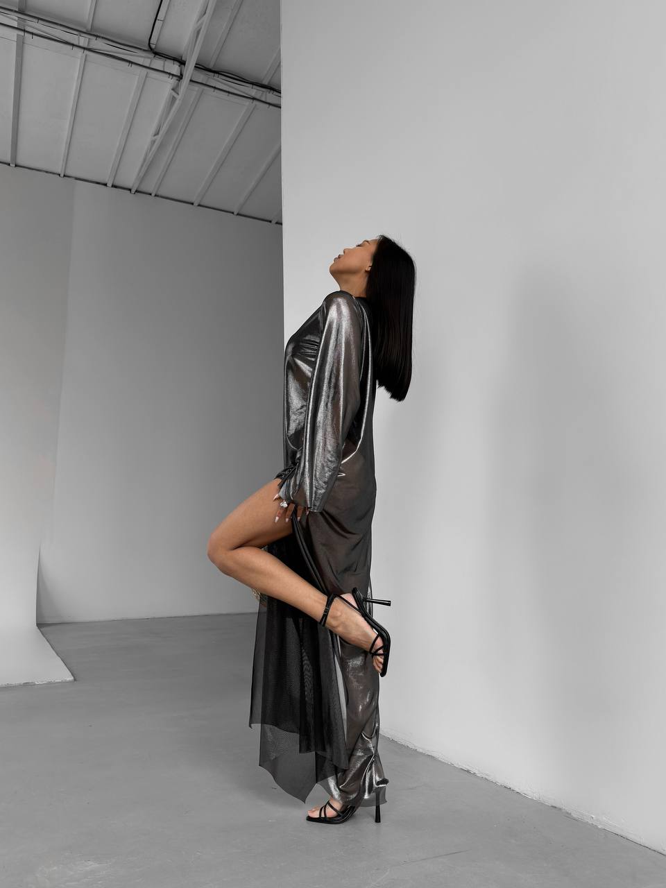 Volcano Maxi Beach Dress in Black