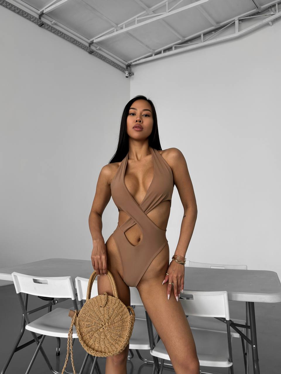 Maldives One Piece in Mocca