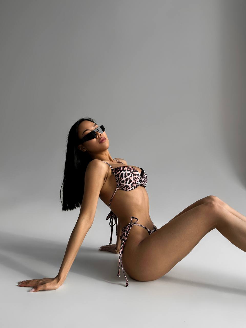 Bali Bandeau Bikini Set in Leopard Print