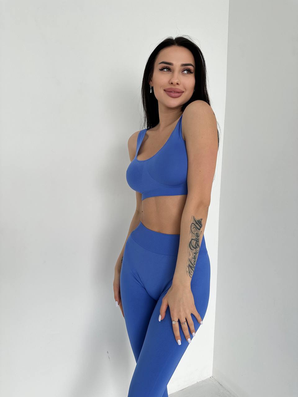Seamless Wellness Bra in Electric Blue