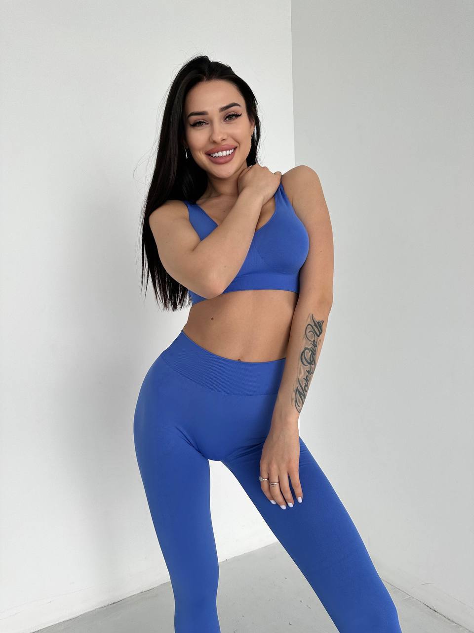 Seamless Wellness Bra in Electric Blue