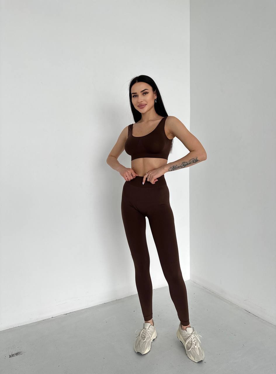 Seamless Wellness Bra in Chocolate