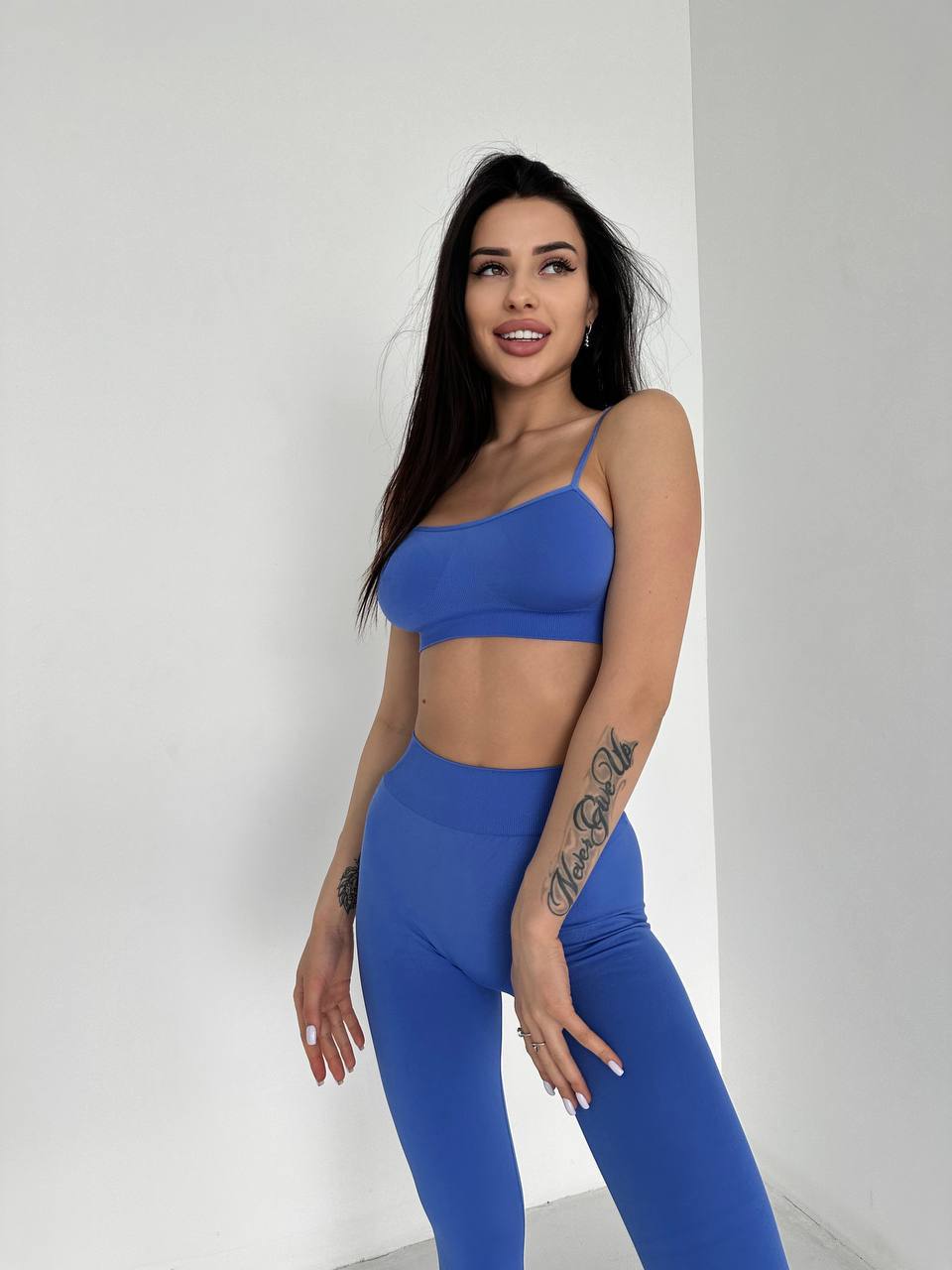 Seamless Cami Bra in Electric Blue