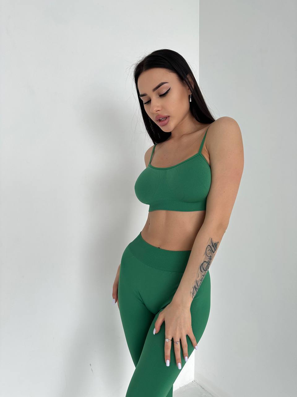 Seamless Cami Bra in Green