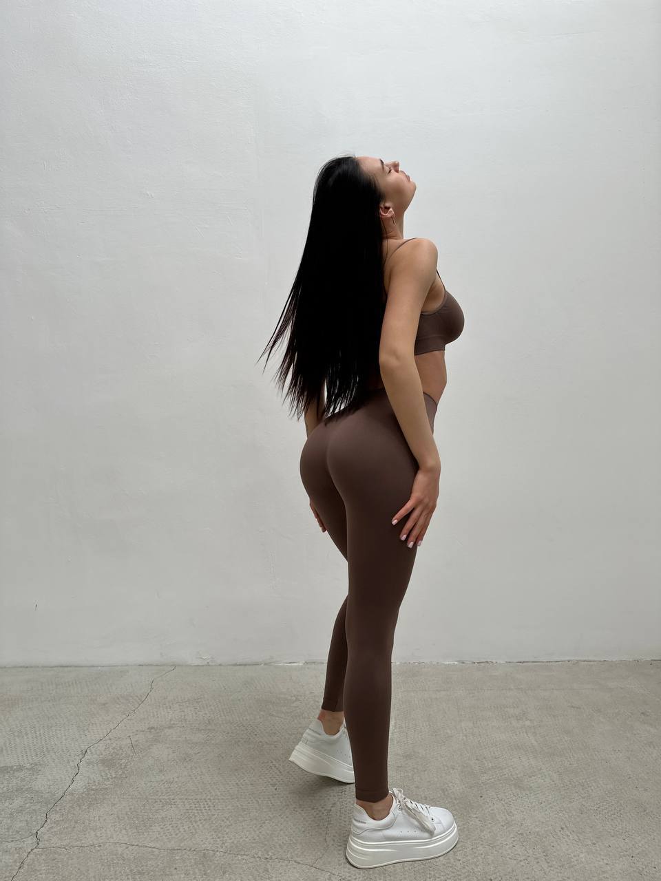 Seamless Cami Bra in Brown