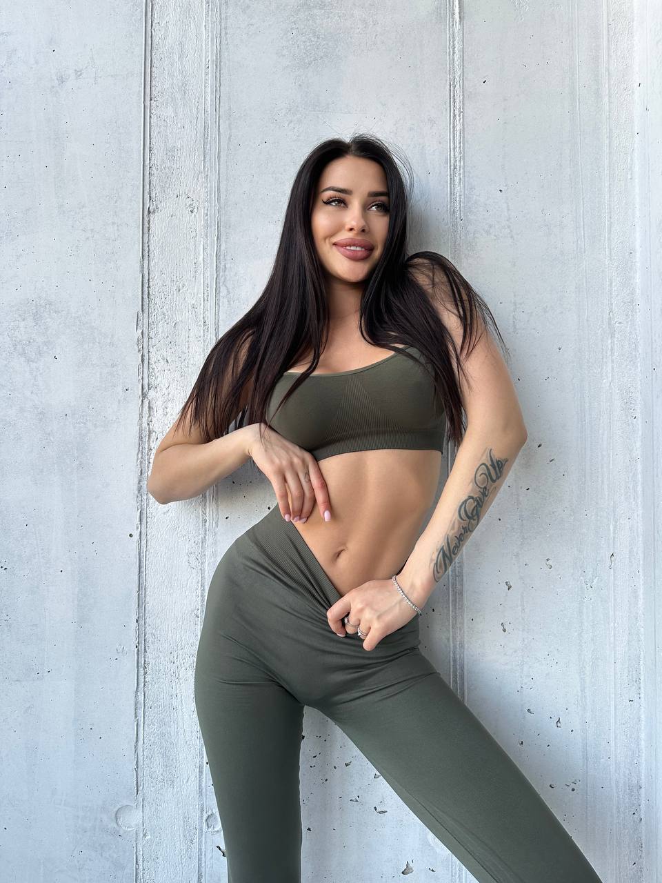 Seamless Cami Bra in Khaki