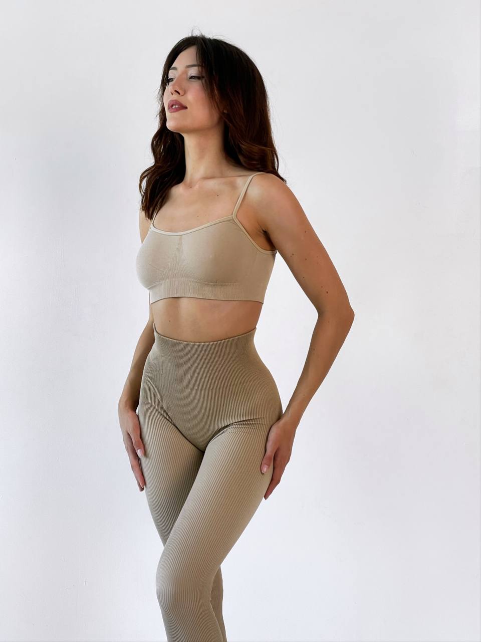 Seamless Cami Bra in Beige