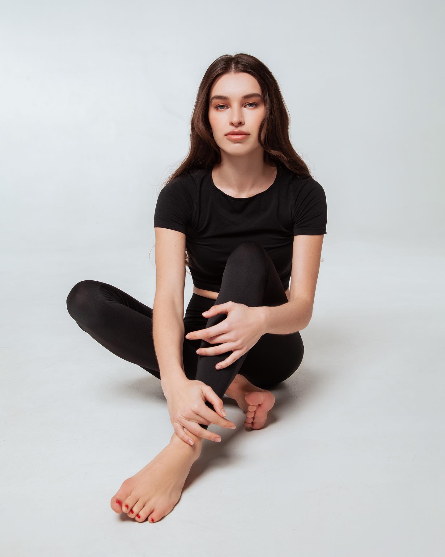 Seamless High Waist Leggings in Black