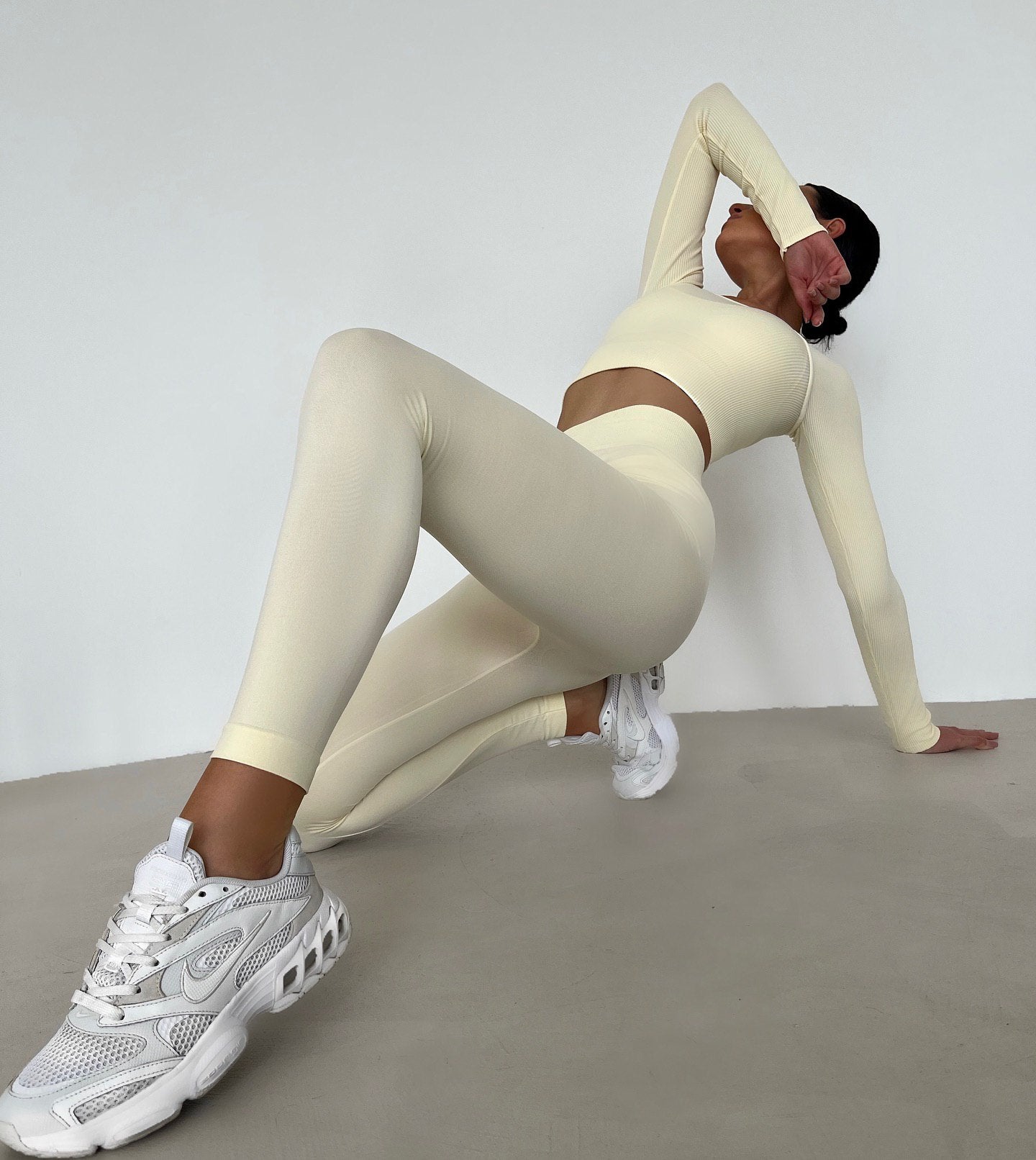 Seamless High Waist Leggings in Vanilla