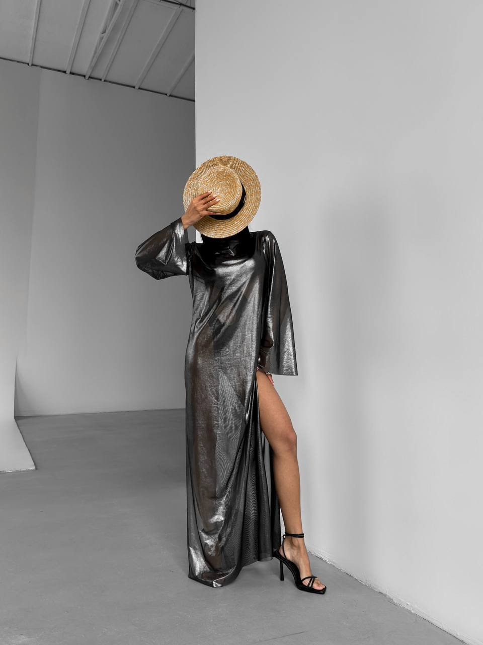 Volcano Maxi Beach Dress in Black