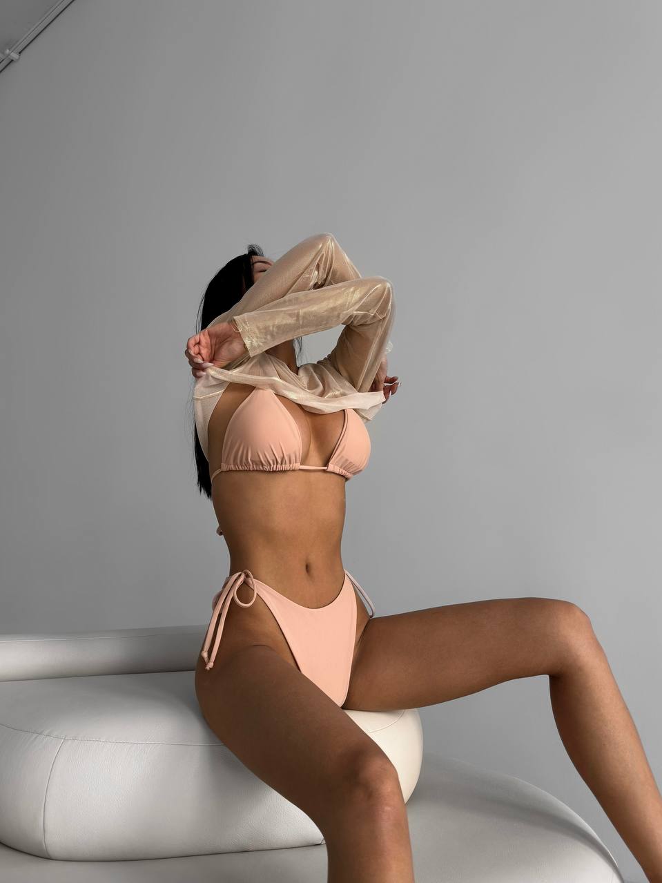 Volcano Long Sleeve Top in Gold