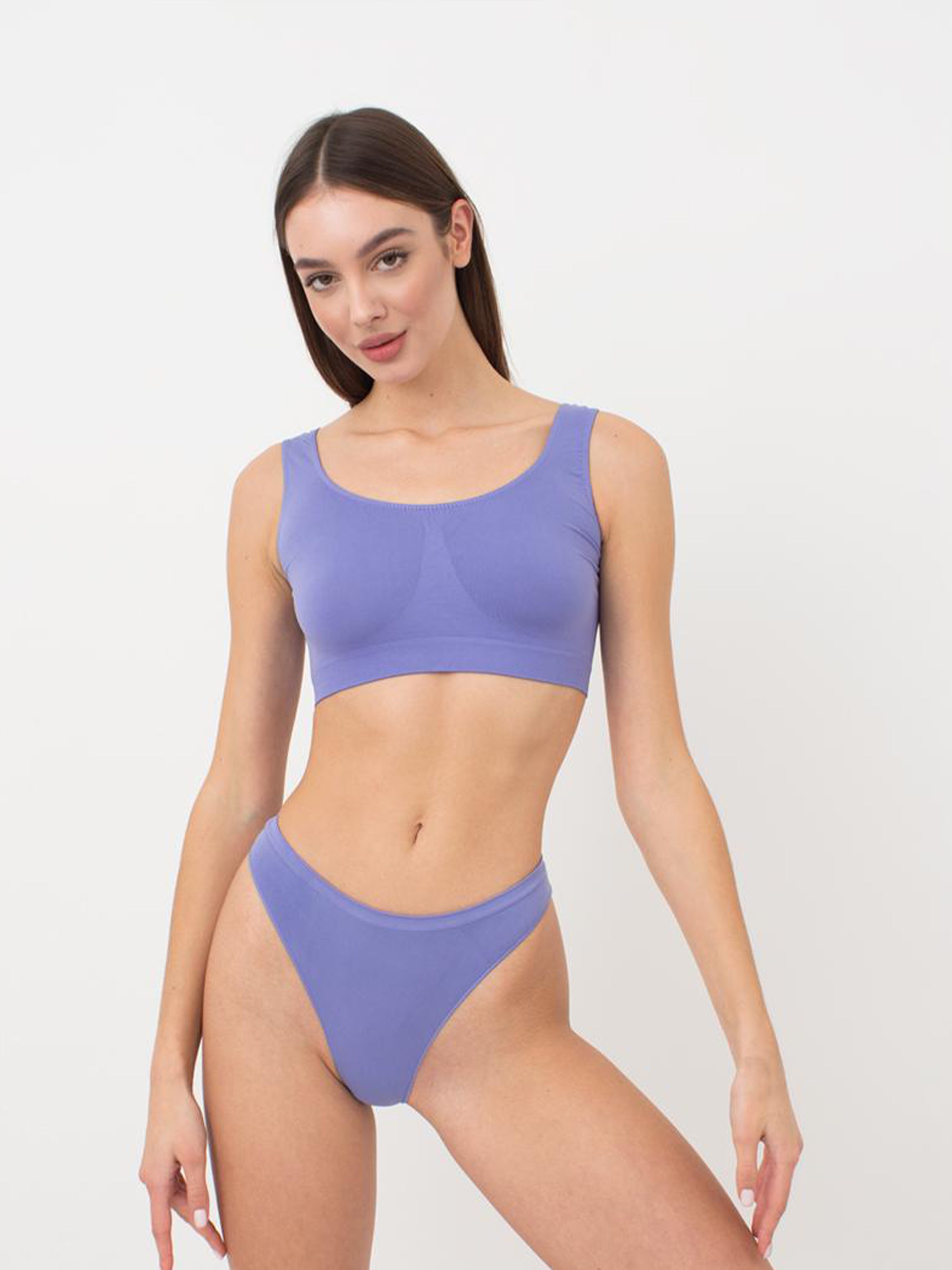 Seamless Wellness Bra in Violet