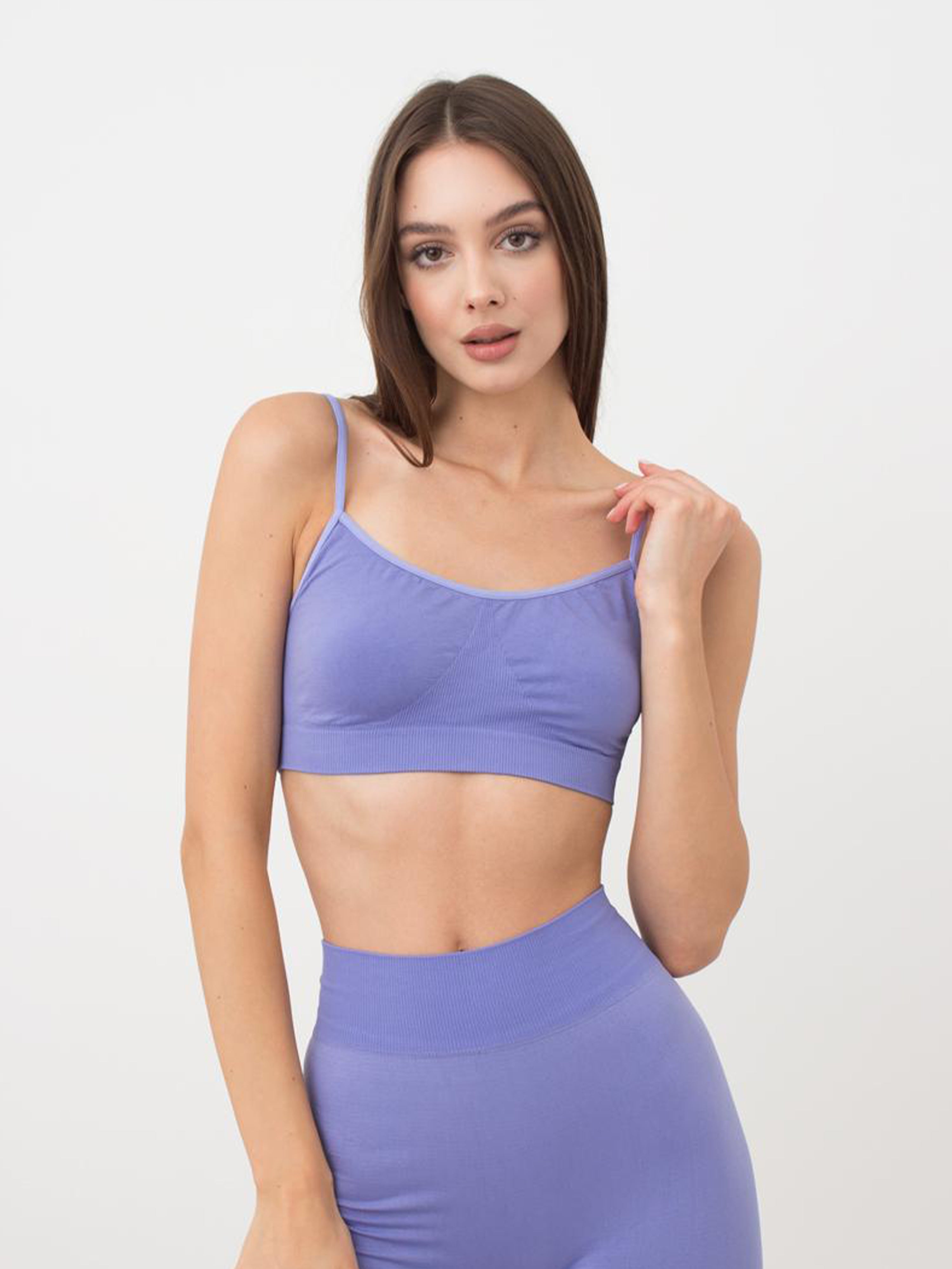 Seamless Cami Bra in Violet