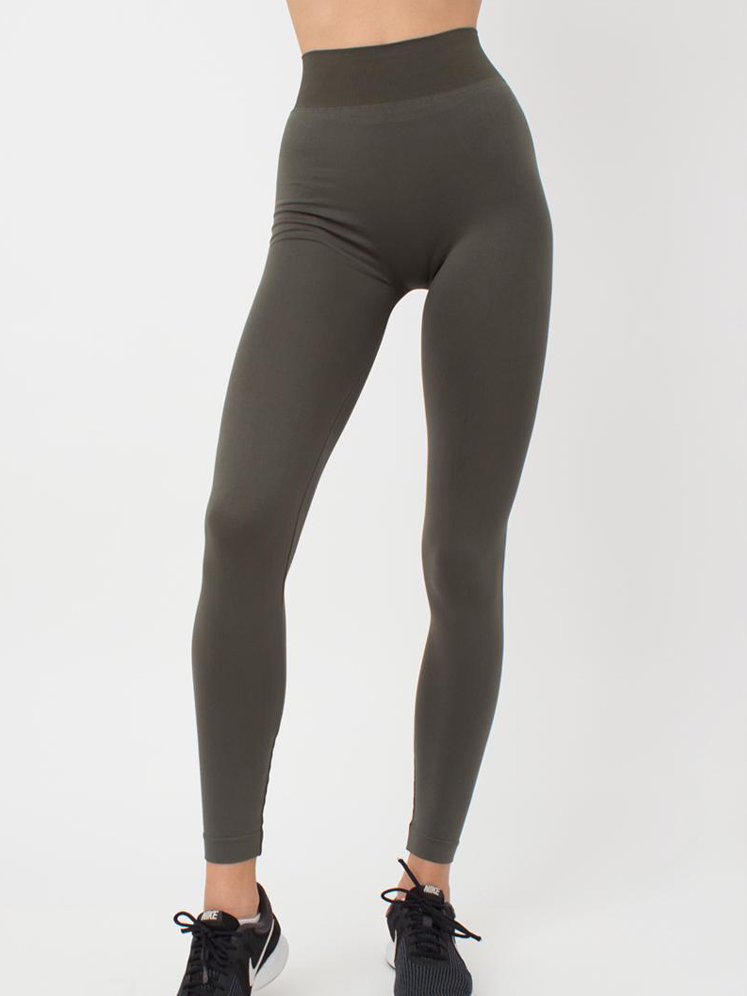 Seamless High Waist Leggings in Khaki