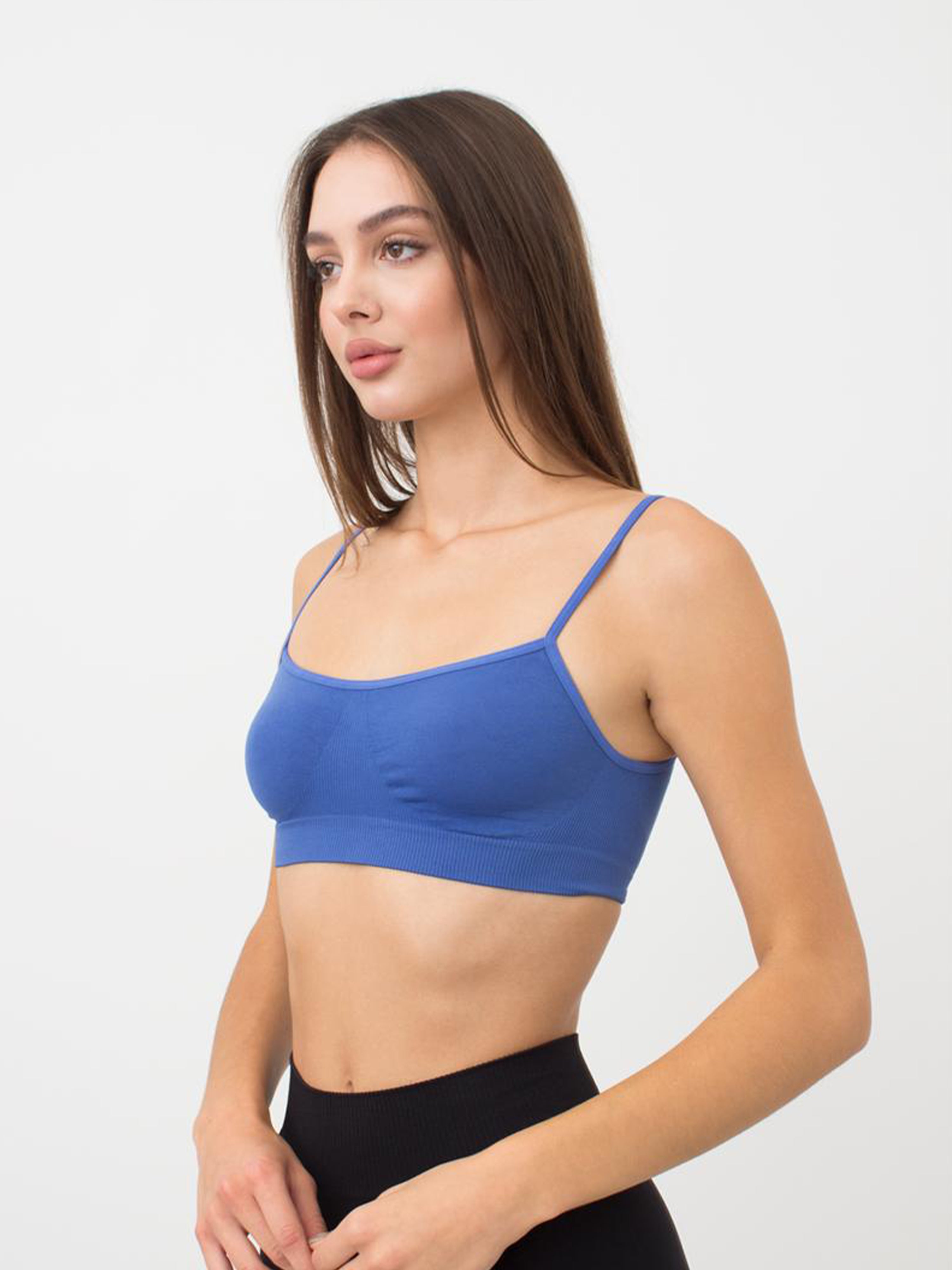 Seamless Cami Bra in Blue