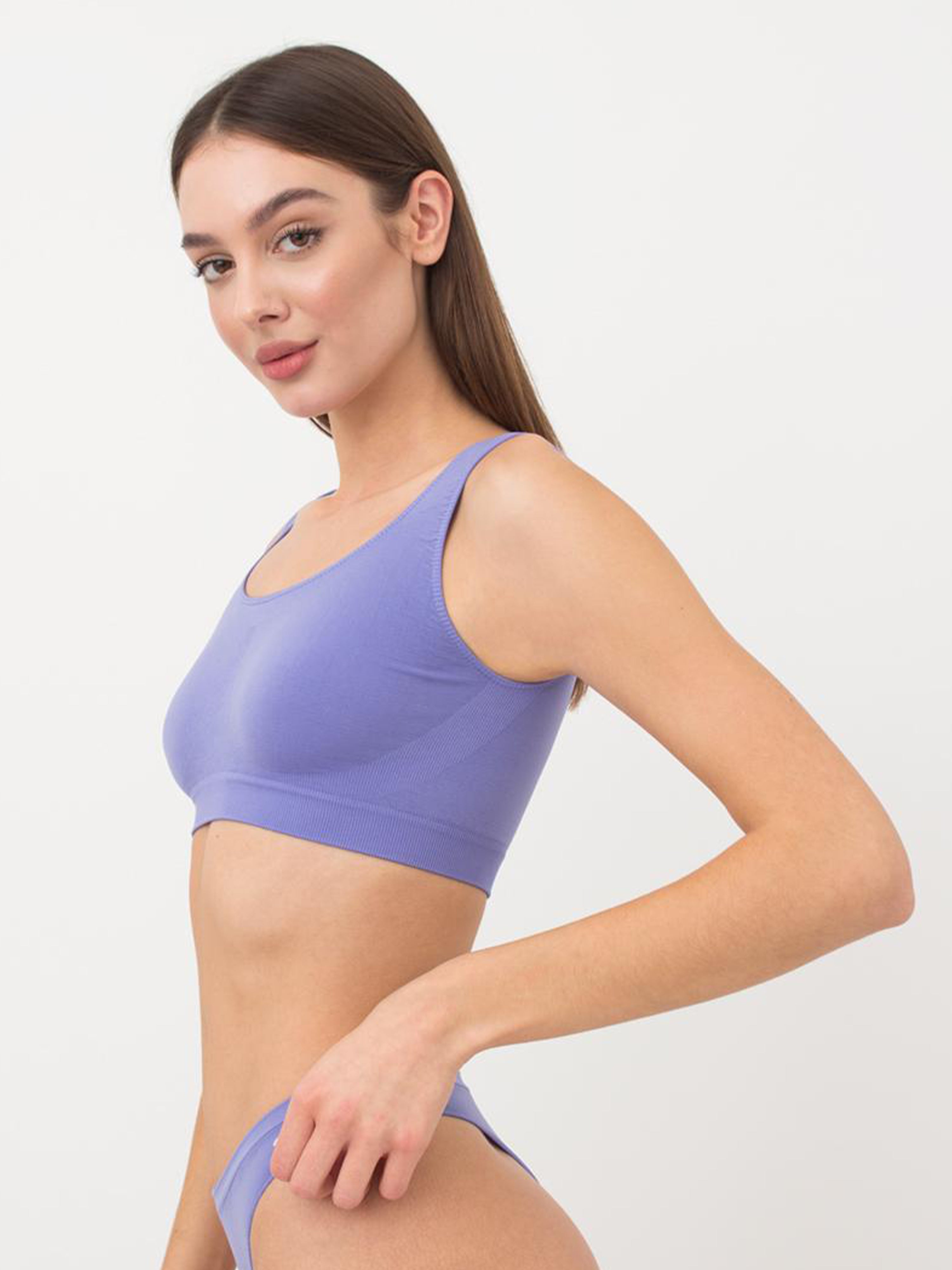 Seamless Wellness Bra in Violet