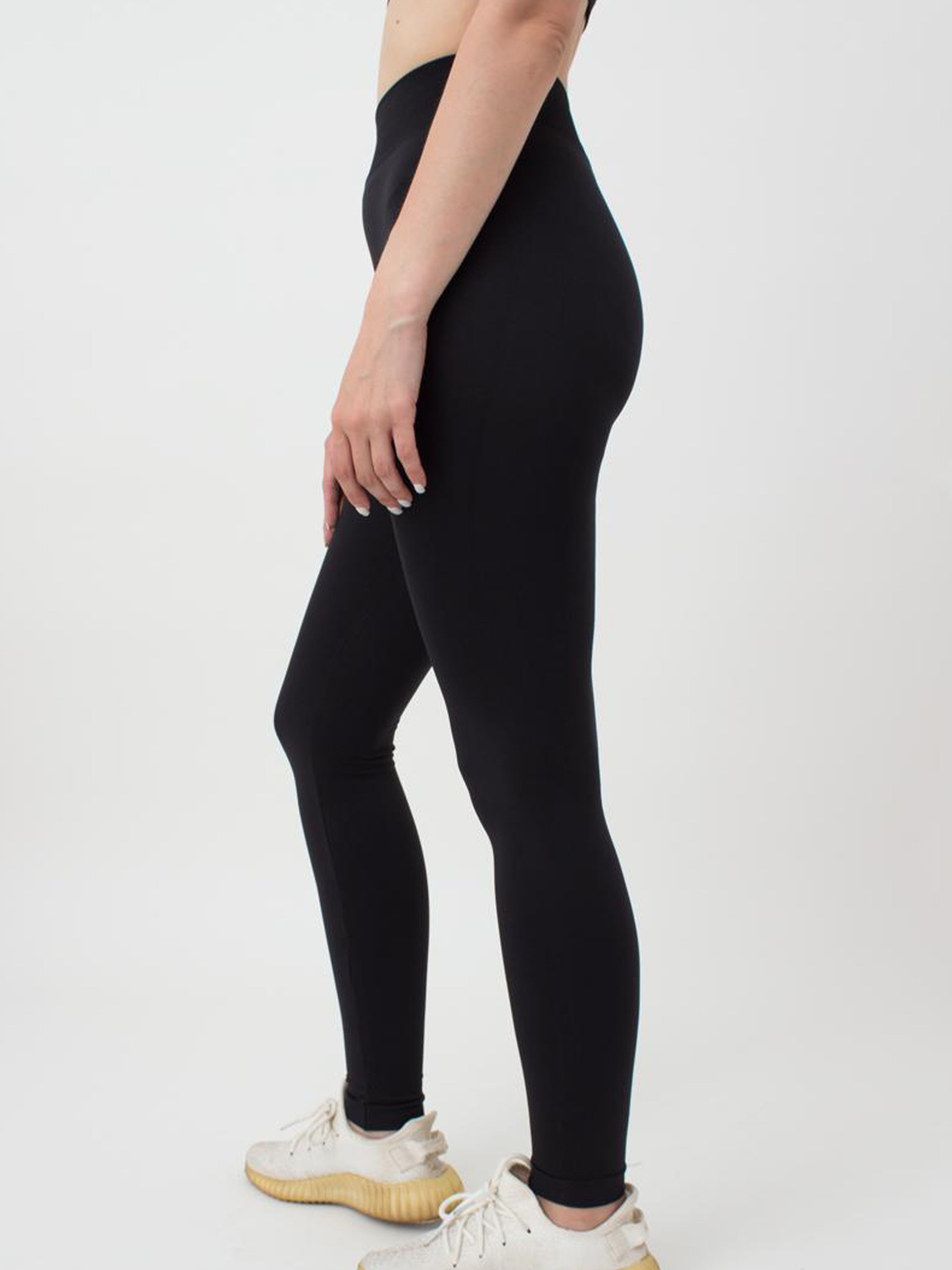 Seamless High Waist Leggings in Black