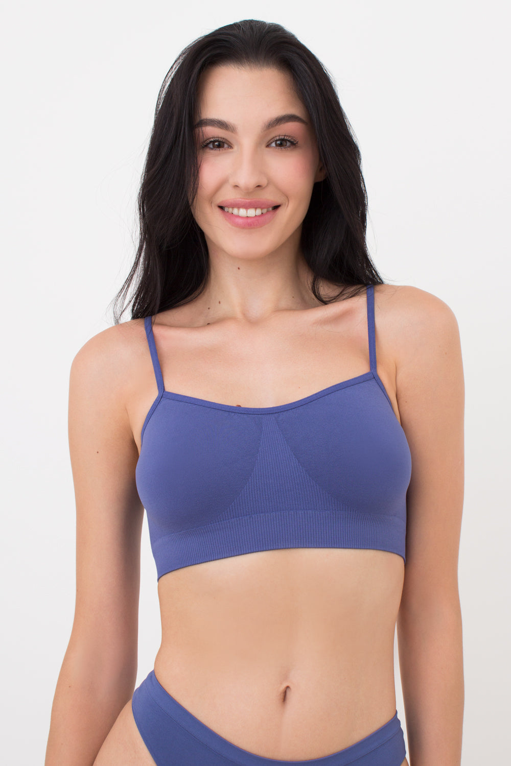 Seamless Cami Bra in Indigo