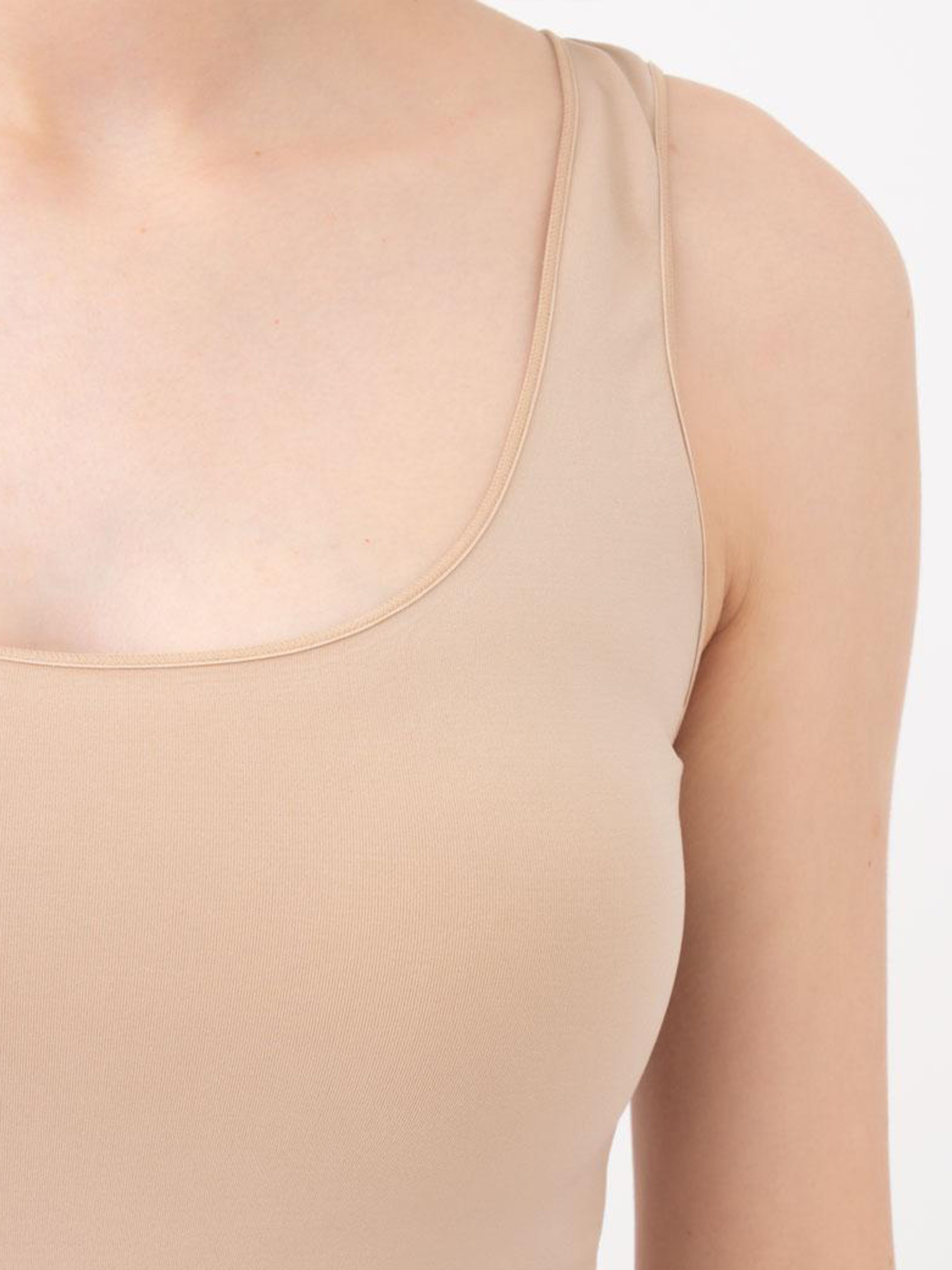 Seamless Tank Top in Beige