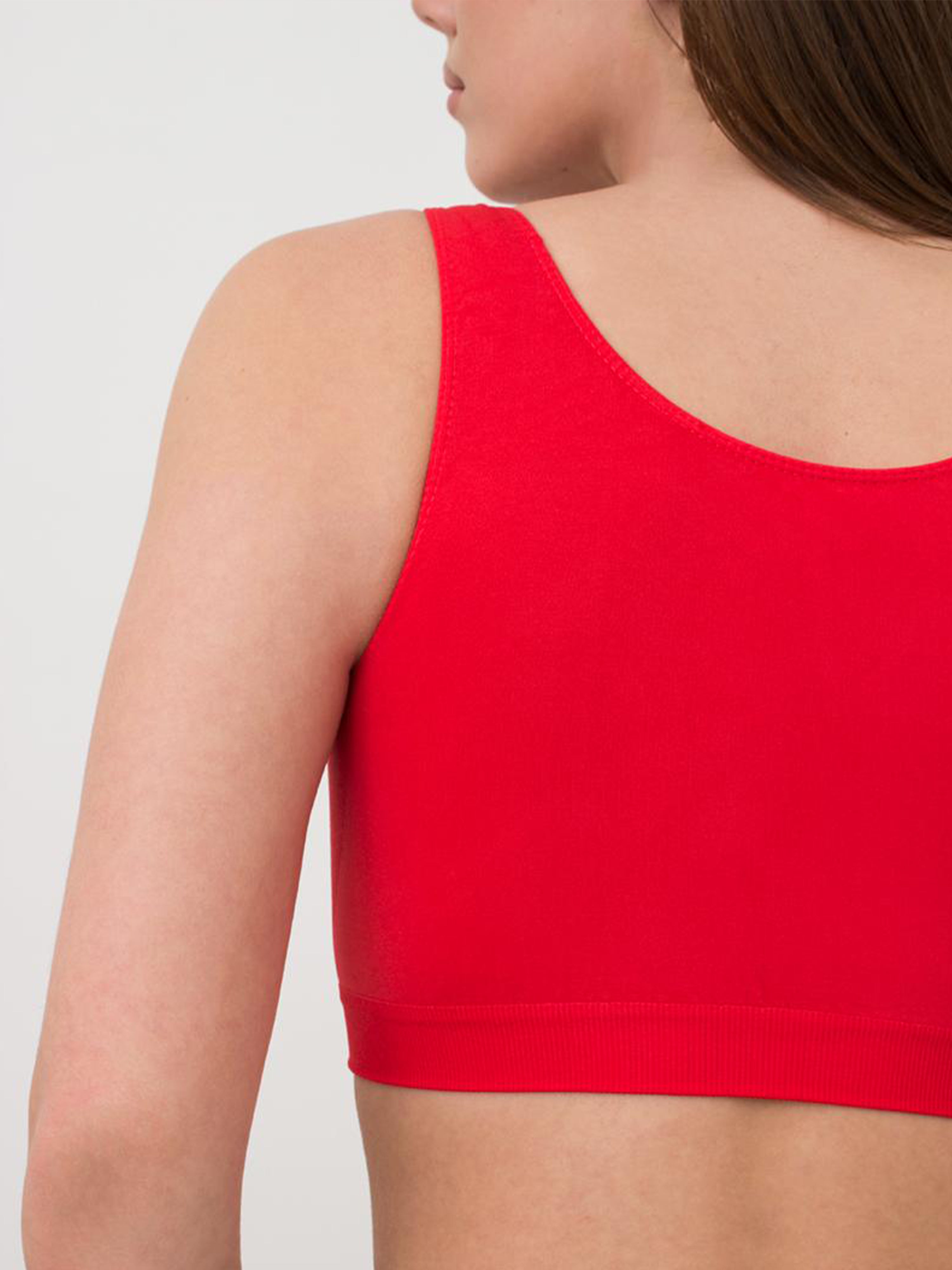 Seamless Wellness Bra in Red