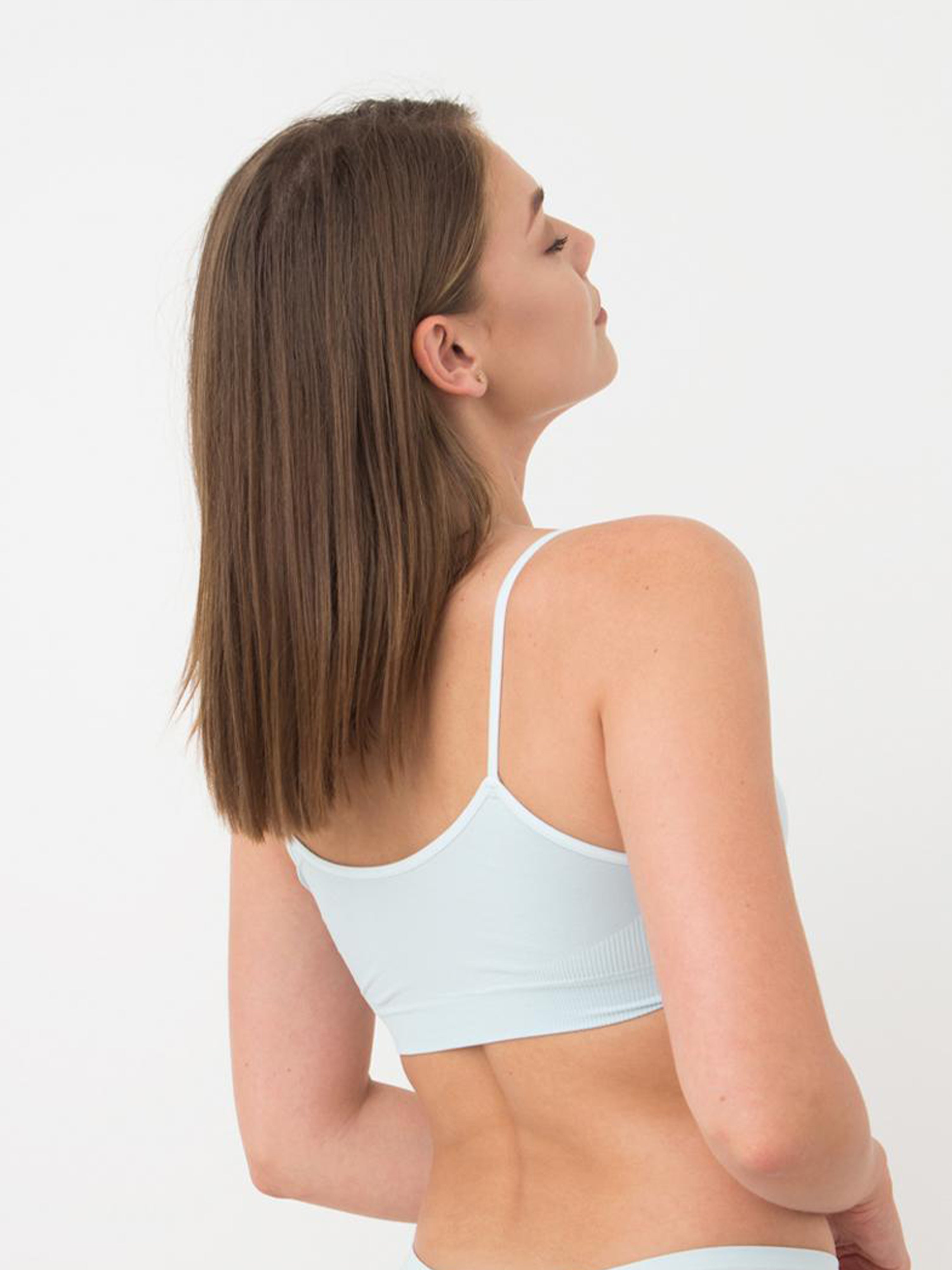 Seamless Cami Bra in Icy Blue