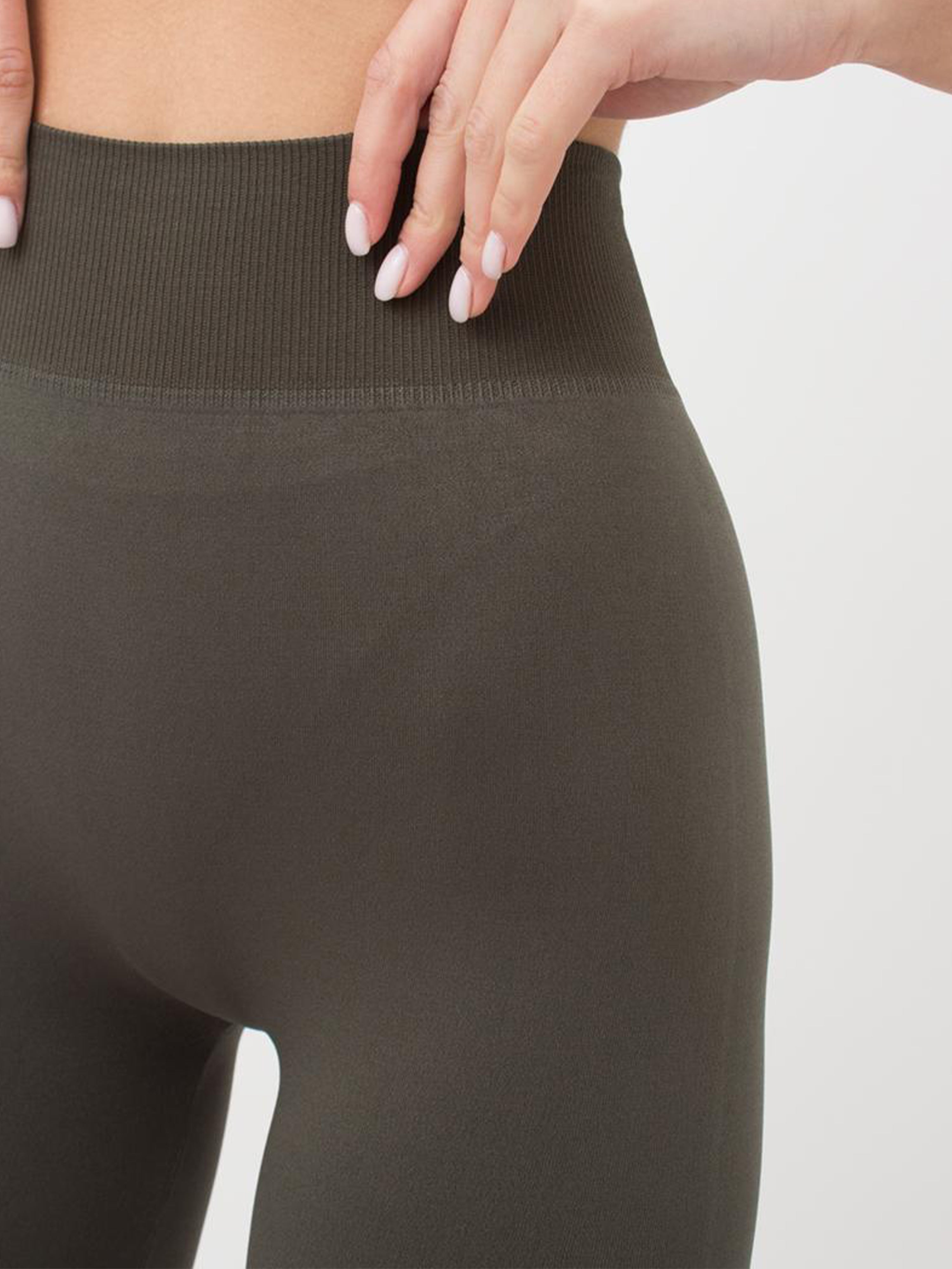 Seamless High Waist Leggings in Khaki